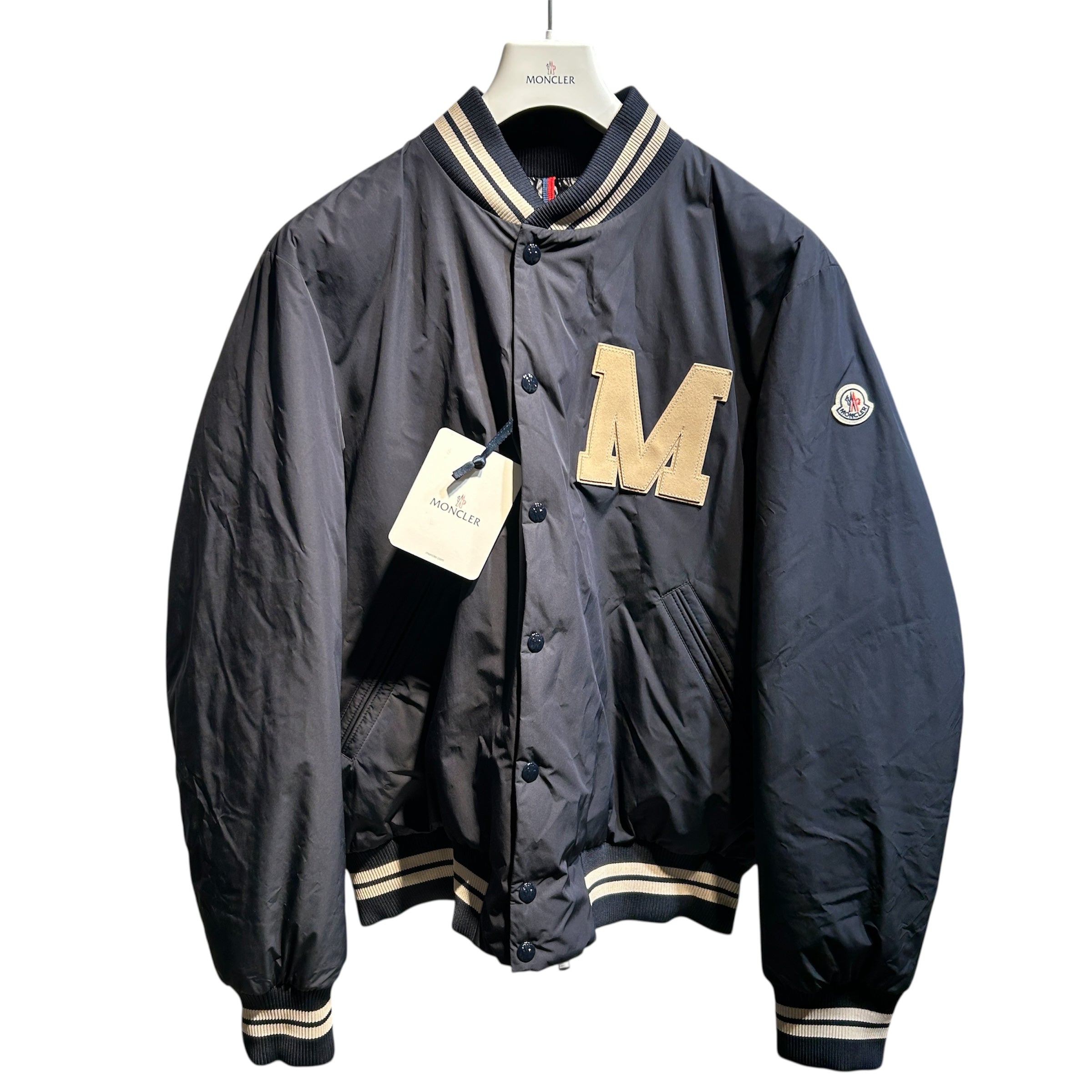 MONCLER/Puffer Jkt/5/Nylon/NVY/Lateltin Padded Varsity view 1