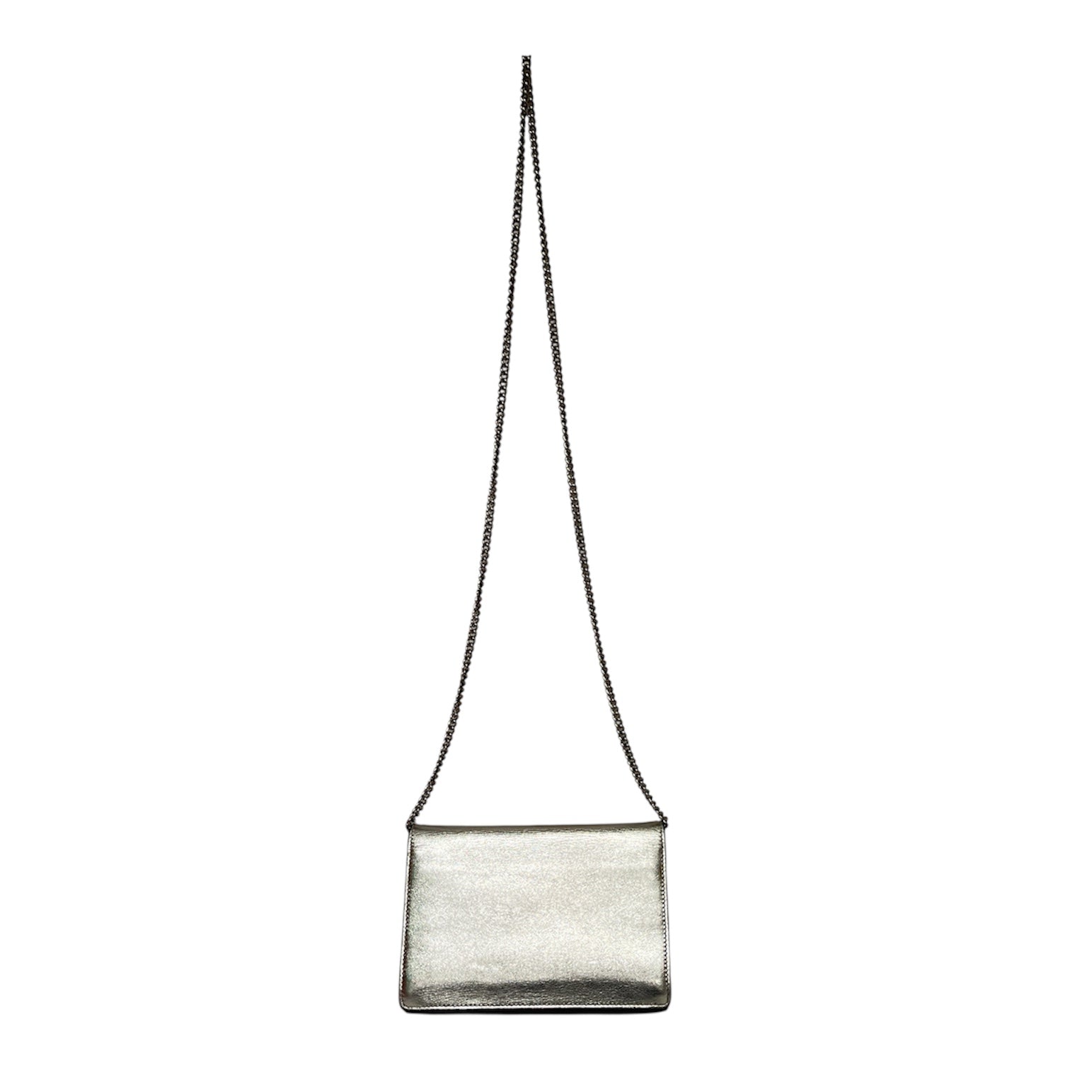 FENDI/Cross Body Bag/Leather/SLV/Wallet on Chain view 2