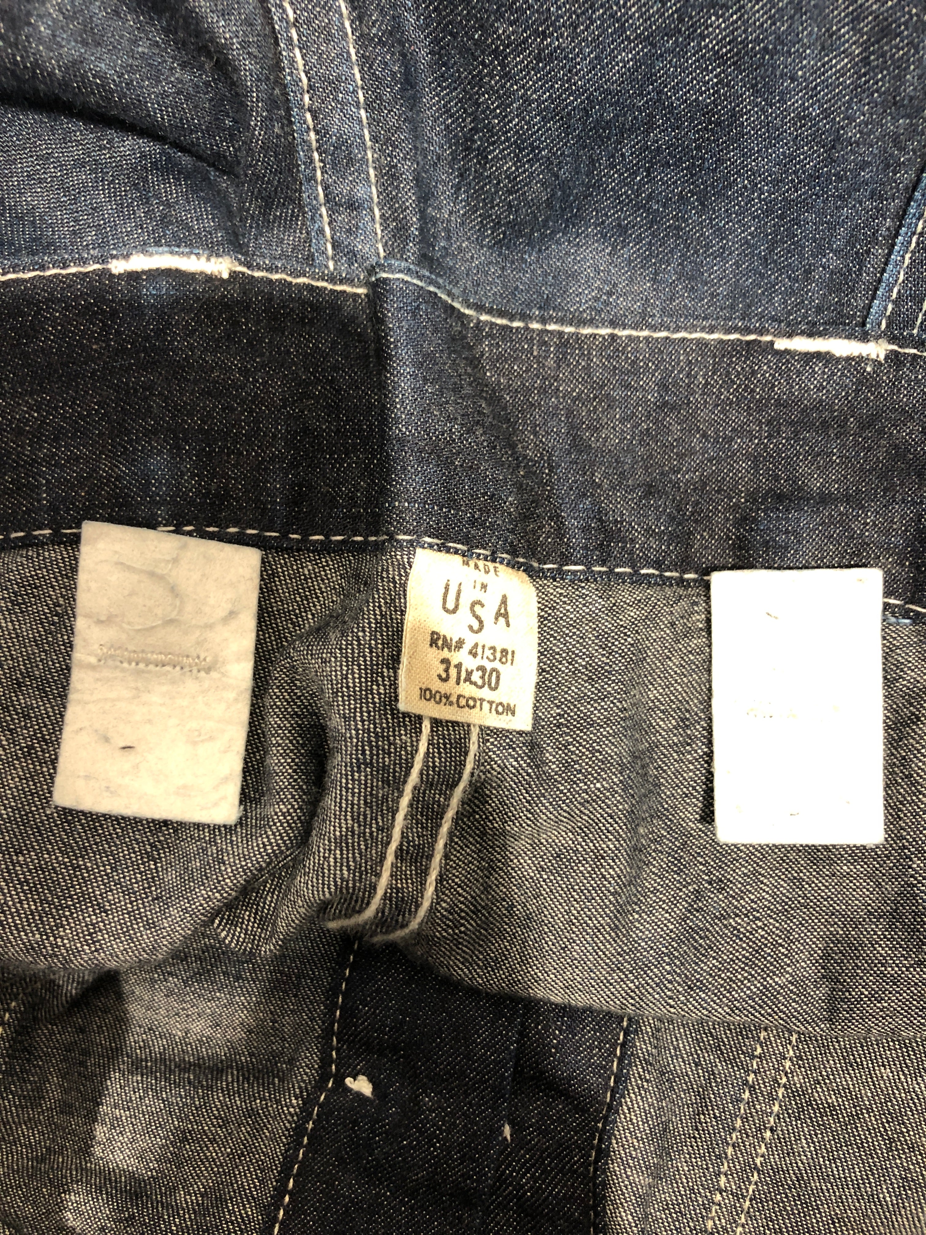 RRL/Pants/31/Cotton/NVY/buckle back eep pockets dark view 4