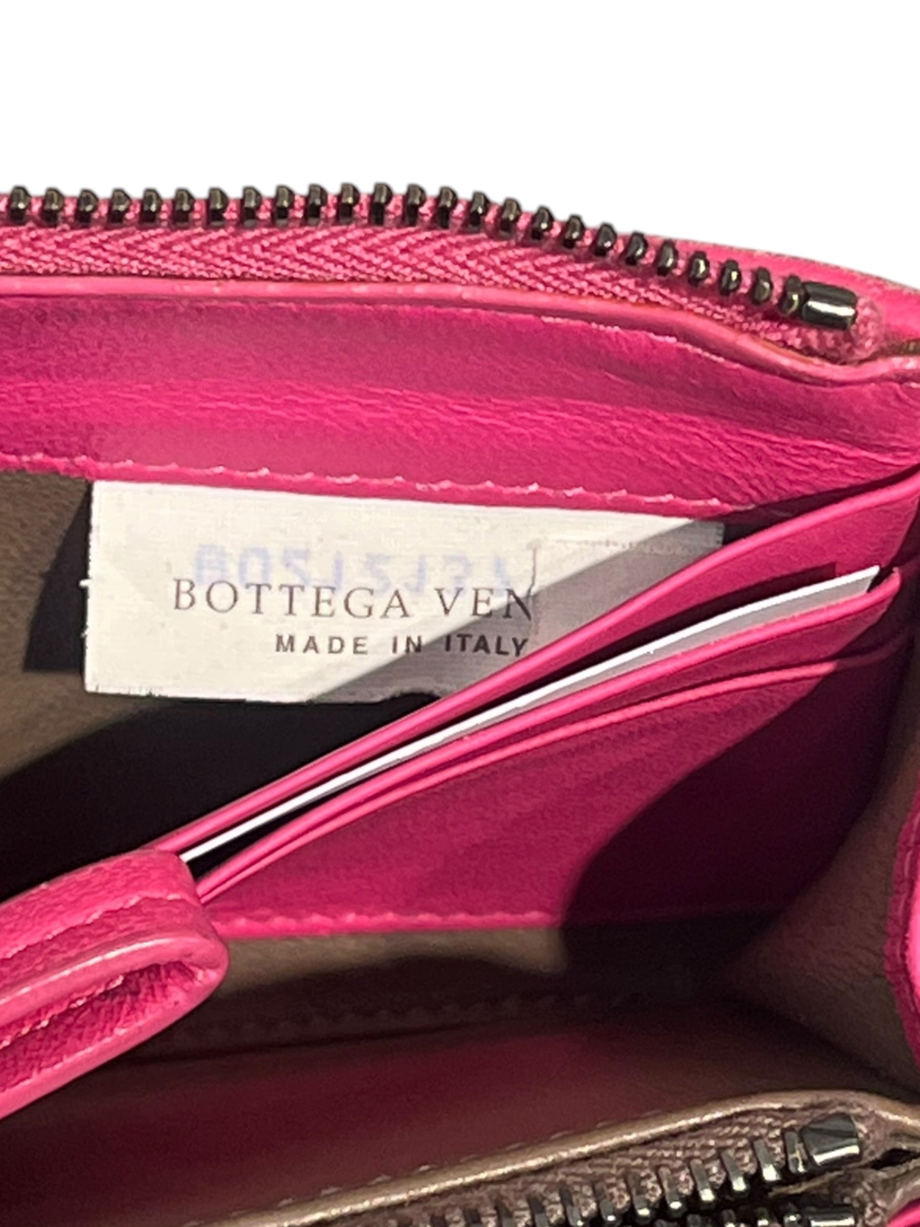 BOTTEGA VENETA/Long Wallet/Leather/PNK/L's/WAFFLE ZIPPY B02121377R view 3