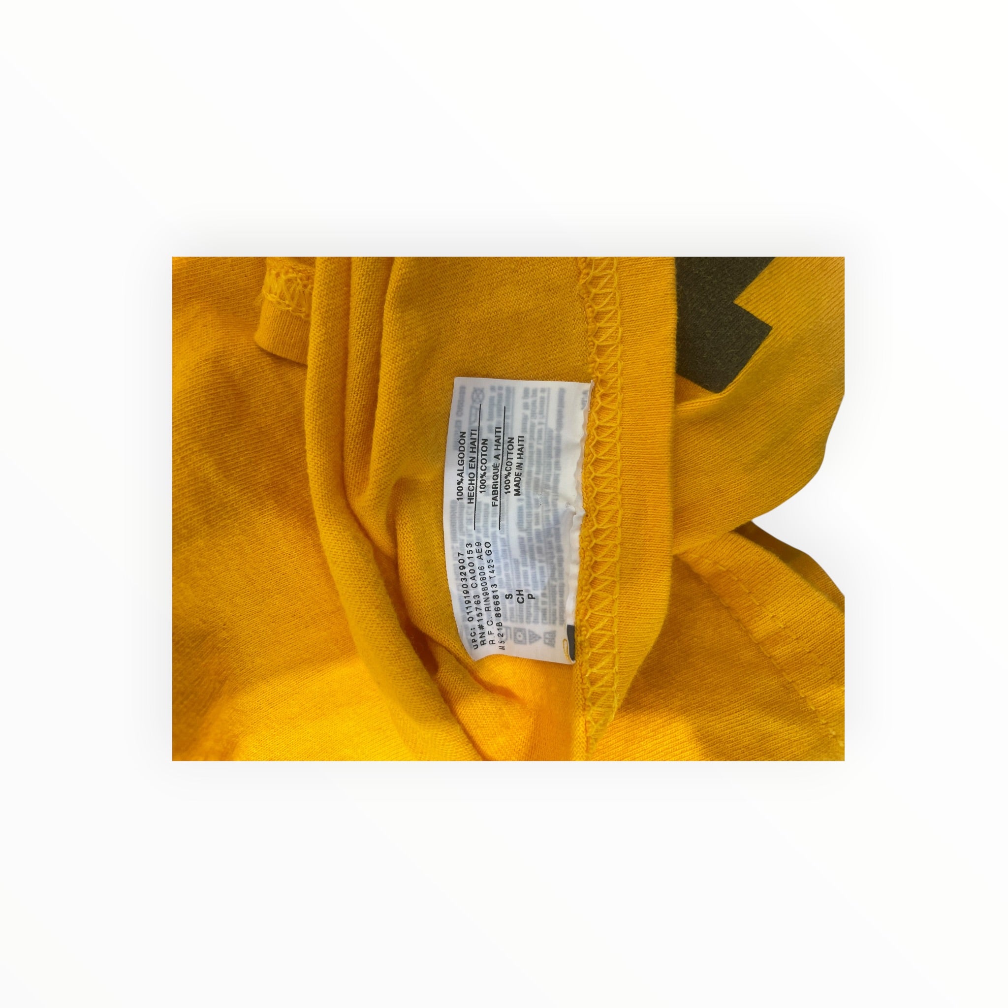 PYREX VISION/DENIM TEARS/T-Shirt/S/Cotton/YEL/Graphic/pyrex tears view 3