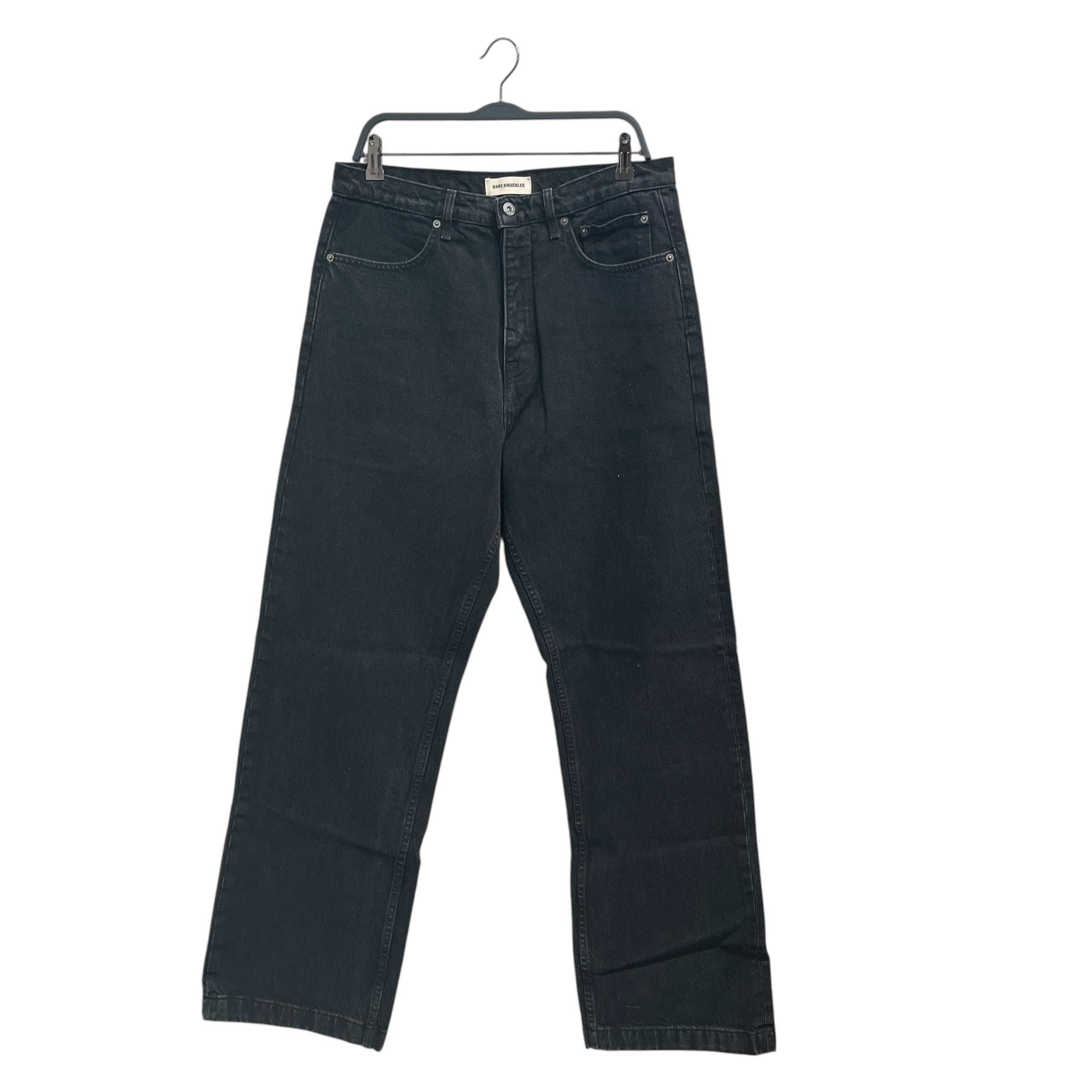 BARE KNUCKLES/Pants/34/Denim/BLK/BLACK HIGHWAISTED PANTS view 1