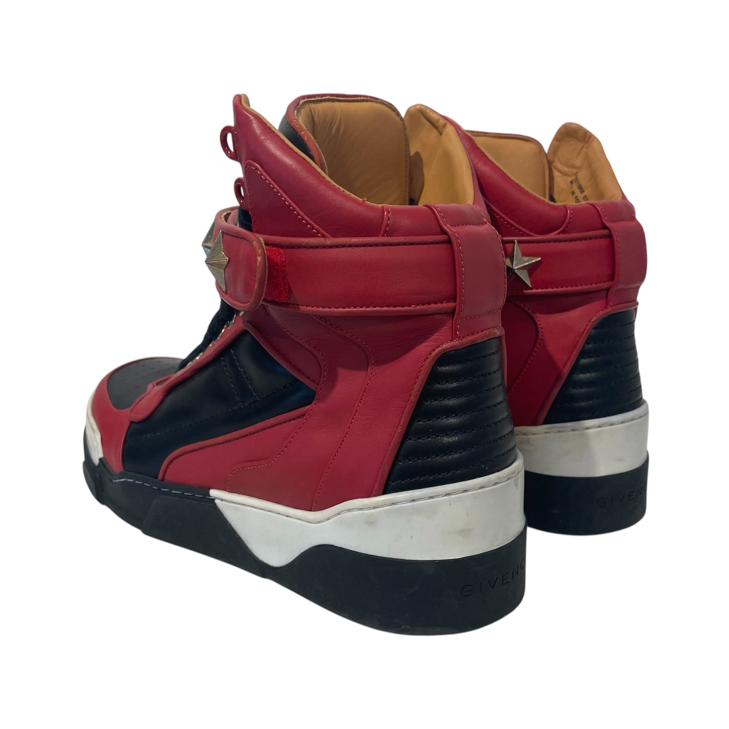 GIVENCHY/Hi-Sneakers/EU 42/Border/Leather/BLK/13T8311006-0713 view 2