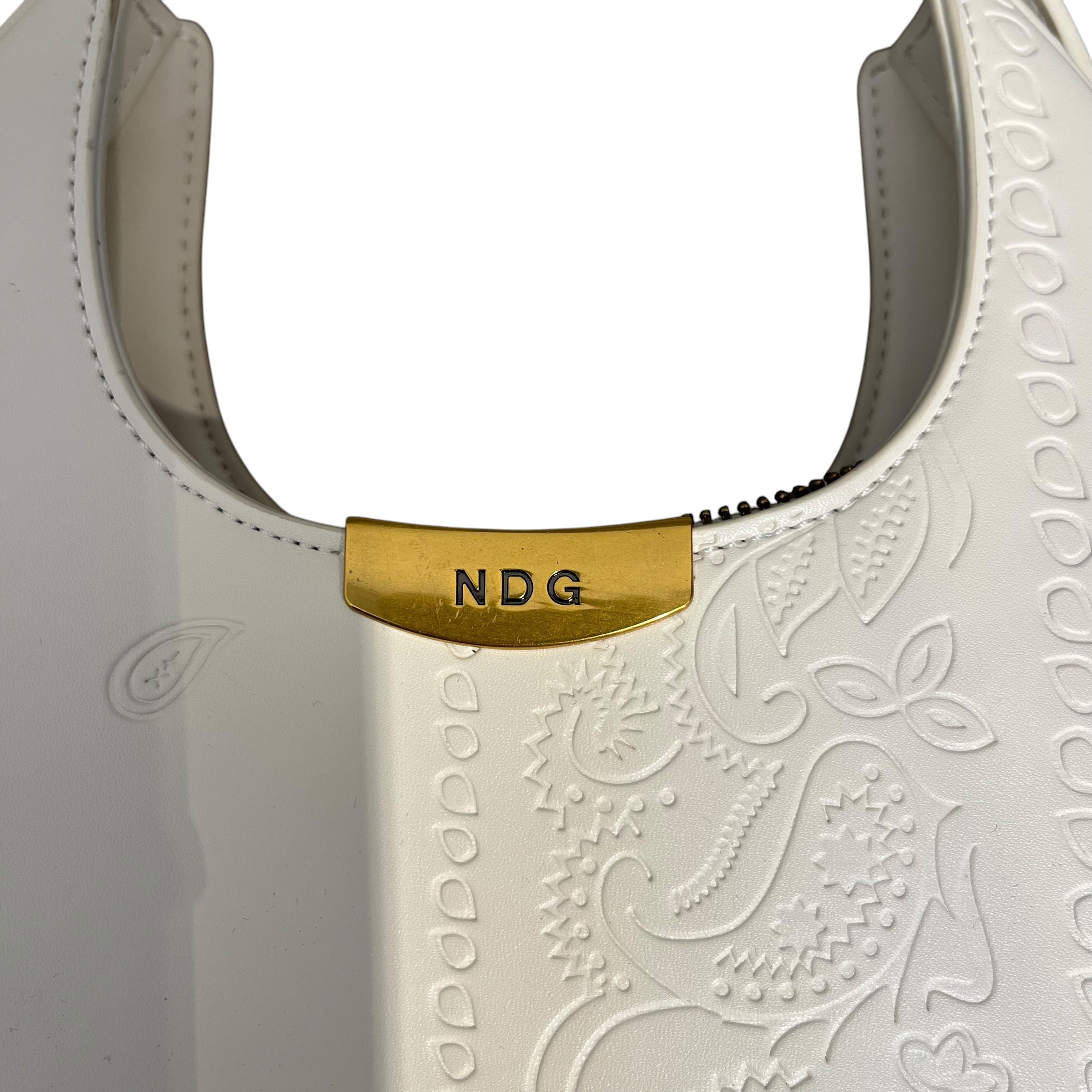 NDG/Cross Body Bag/Paisley/Leather/CRM/CRESENT view 5
