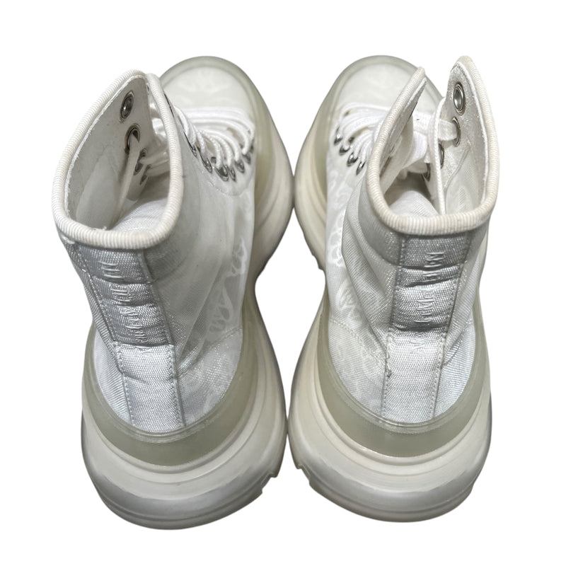 Alexander McQueen/Hi-Sneakers/EU 38.5/Floral Pattern/WHT/