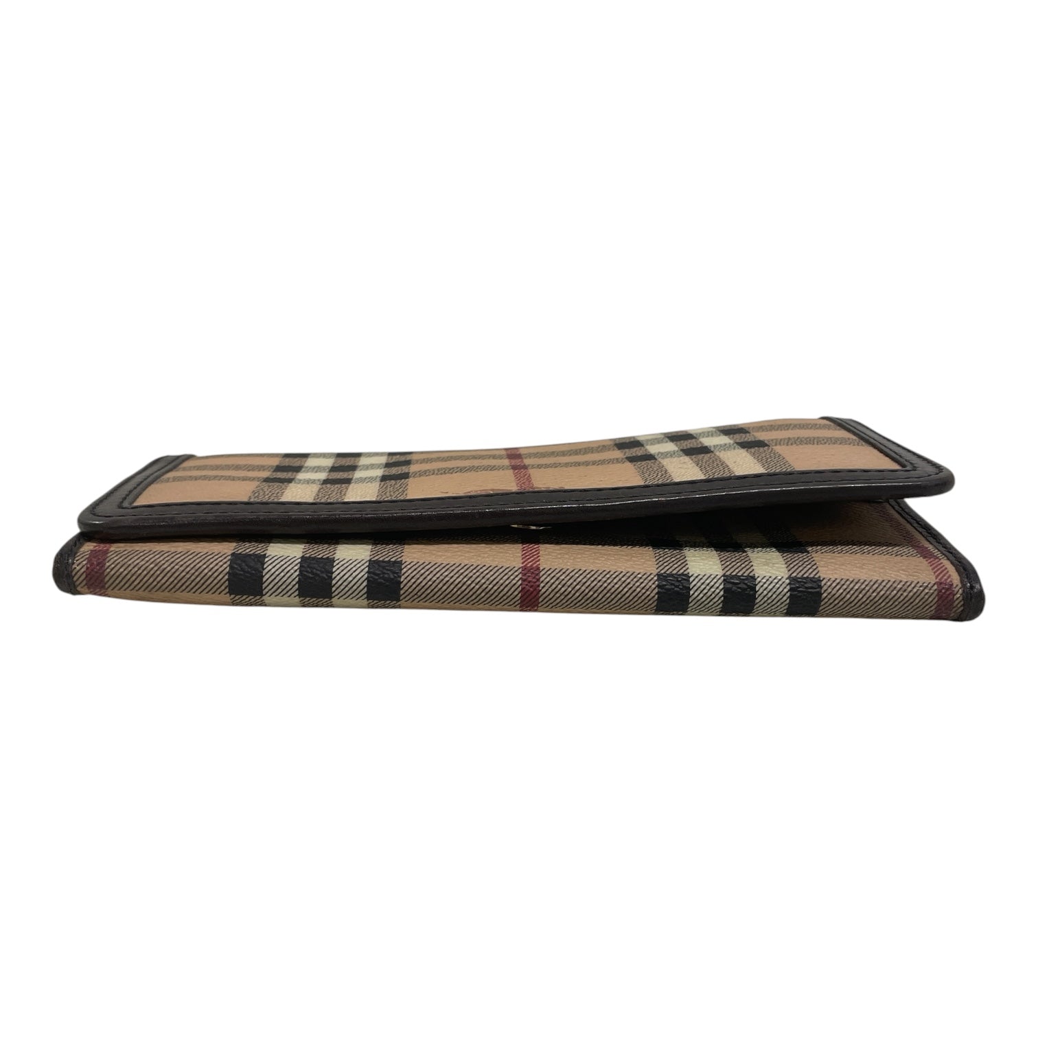 BURBERRY/Long Wallet/Plaid/Leather/BEG/L's/ view 3