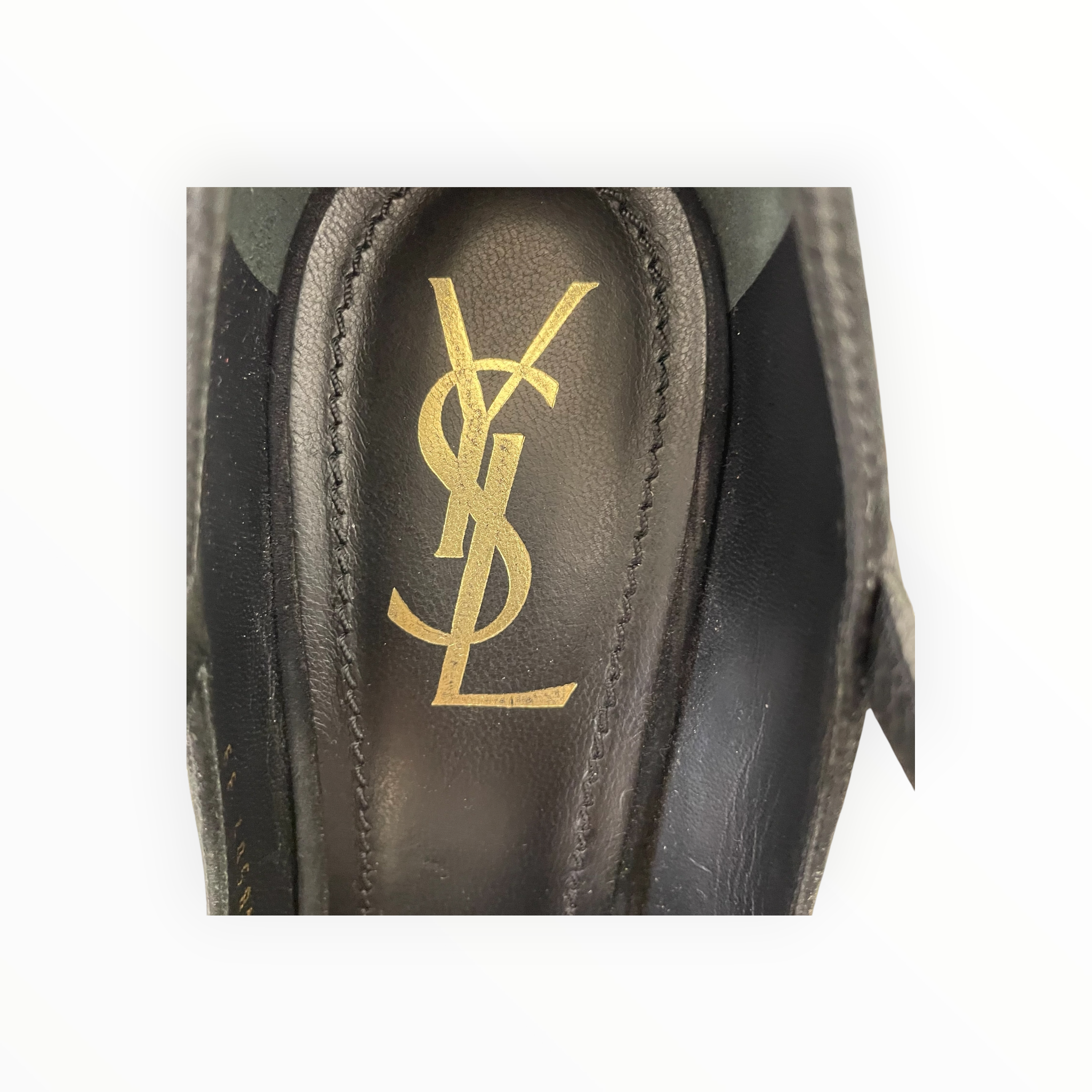 YVES SAINT LAURENT/Heels/US 7.5/Leather/BLK/Ankle Strap/Tribute Platform Pumps view 6