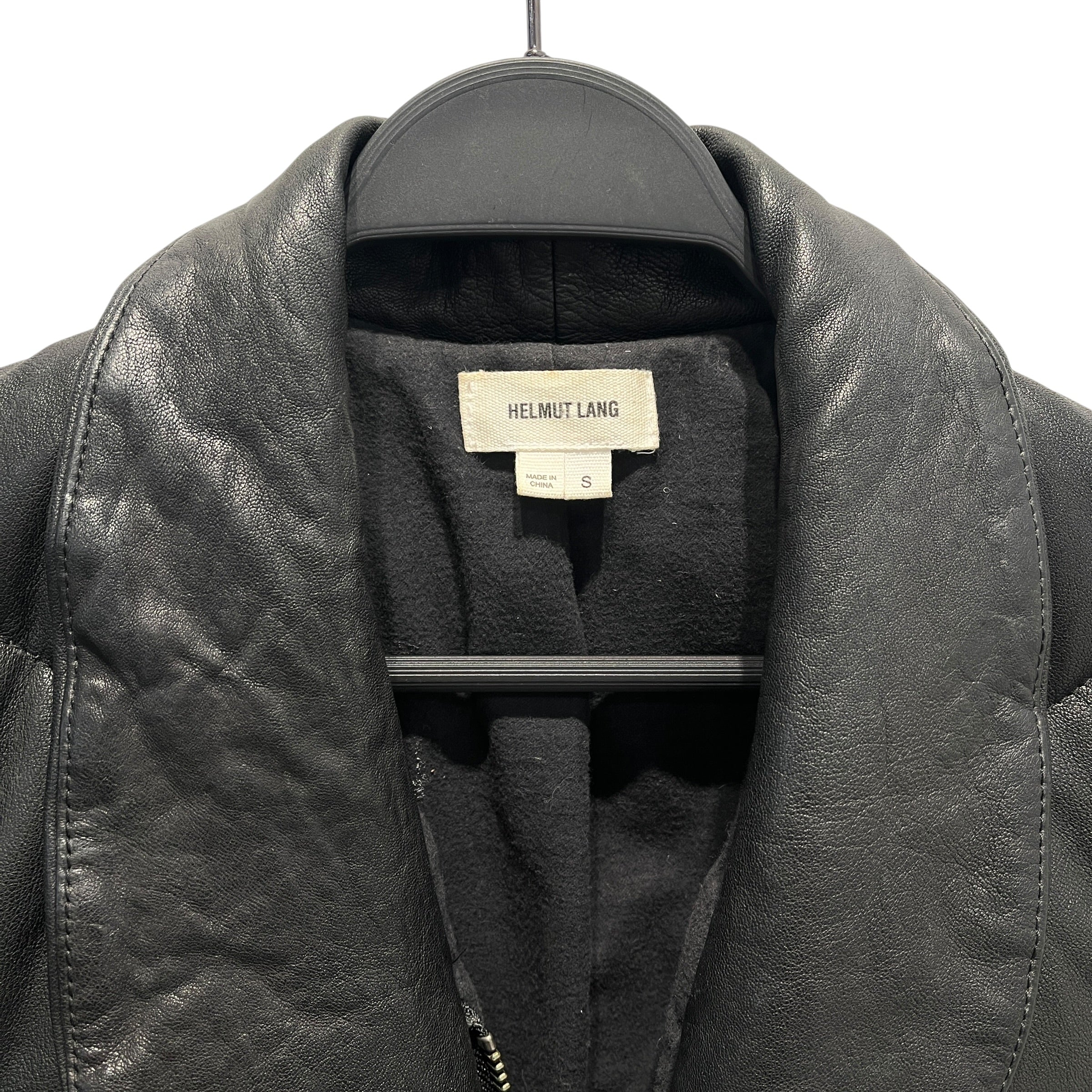 Helmut Lang/Quilted Jkt/S/Leather/BLK/quilted moto jkt view 8
