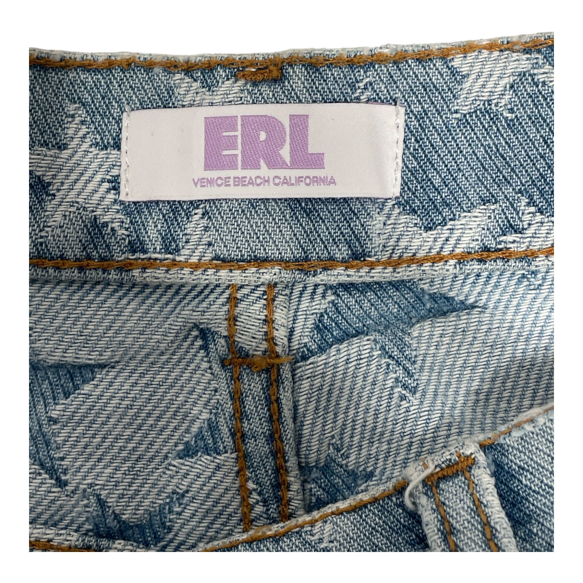 ERL/Shorts/S/Denim/IDG/All Over Print/STAR view 3