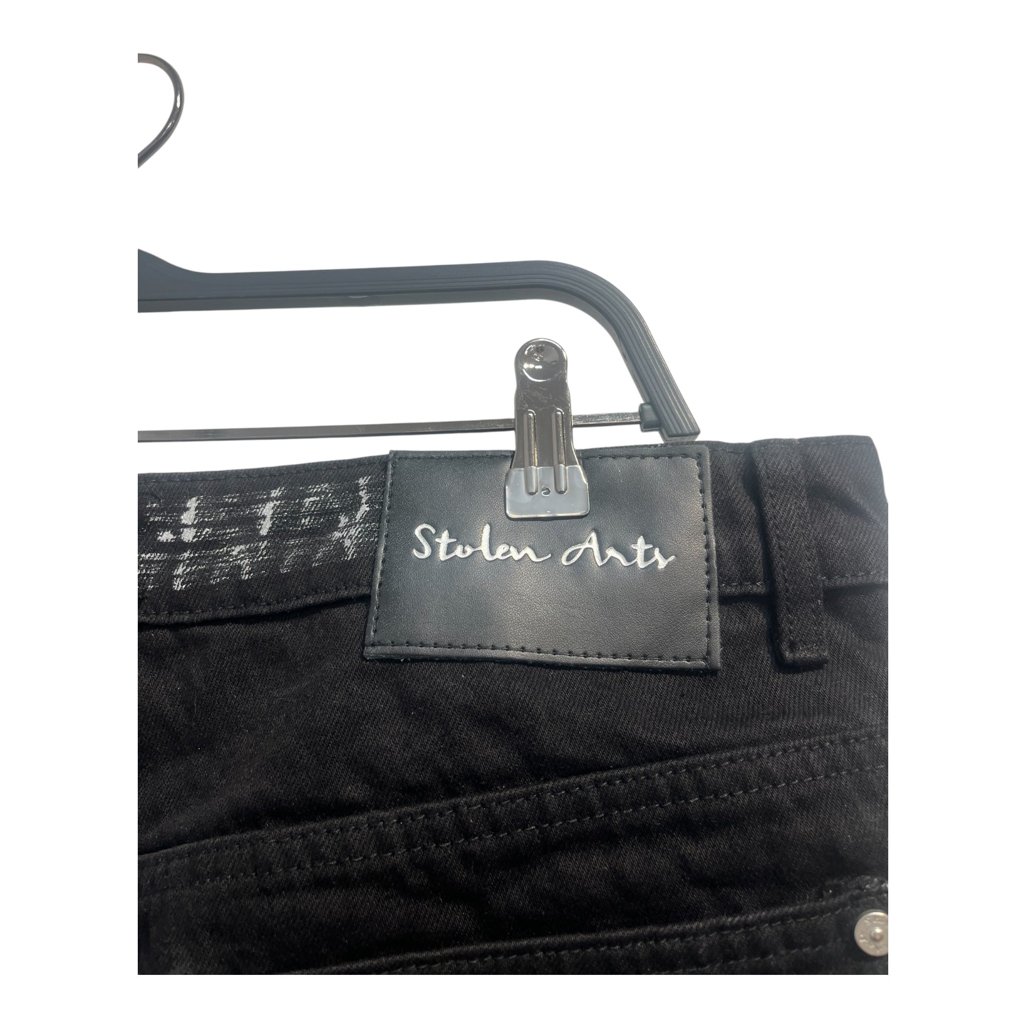 STOLEN ARTS/Pants/38/Denim/BLK/All Over Print/PAINTED SPLASHES view 4