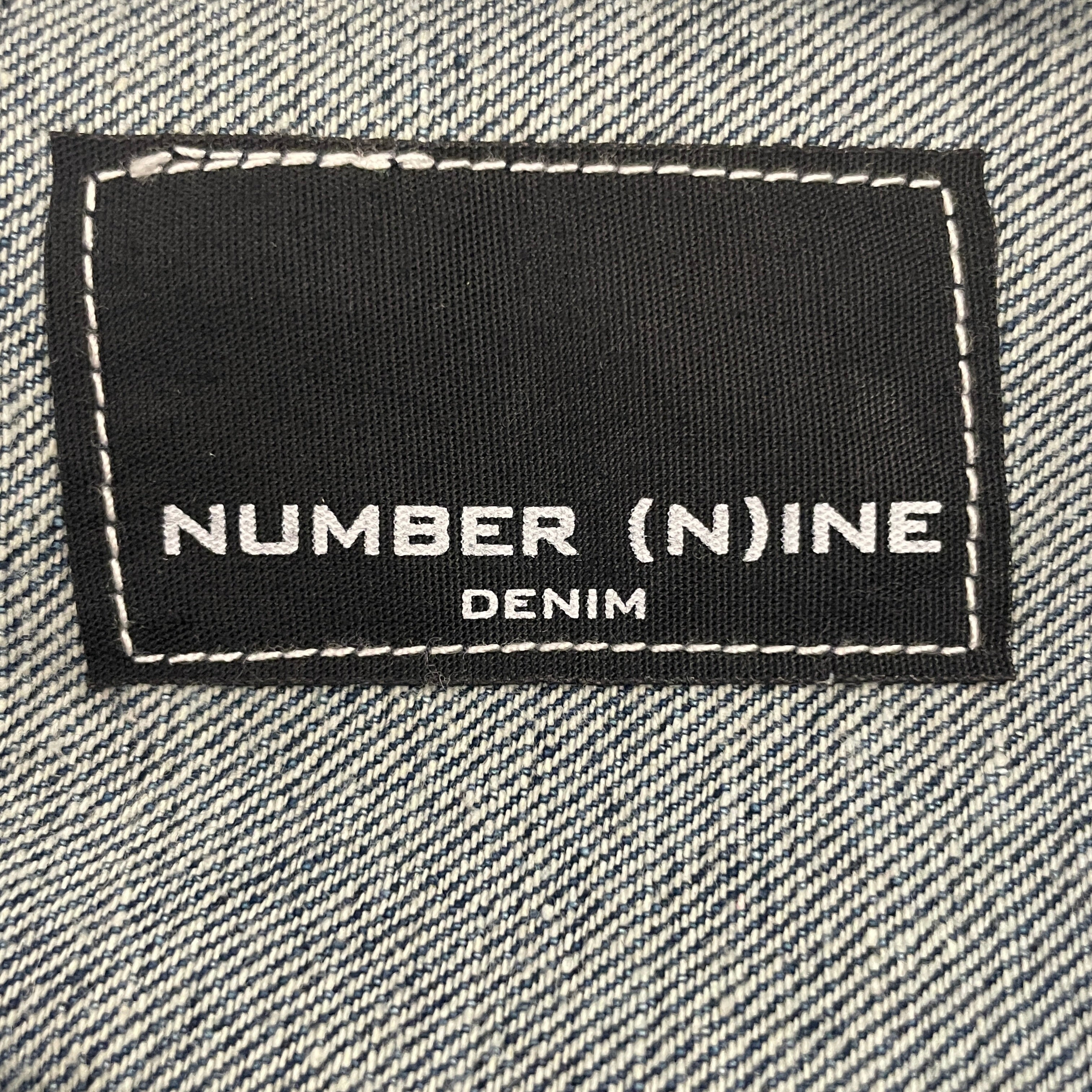 NUMBER (N)INE/Denim Jkt/S/Denim/IDG/patches and paint view 3