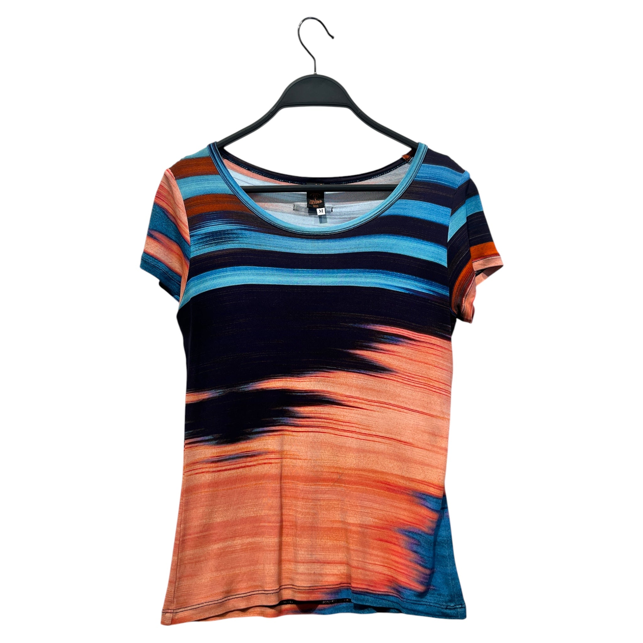Jean Paul Gaultier/T-Shirt/M/Stripe/Cotton/MLT/multi stripe tee soleil view 1