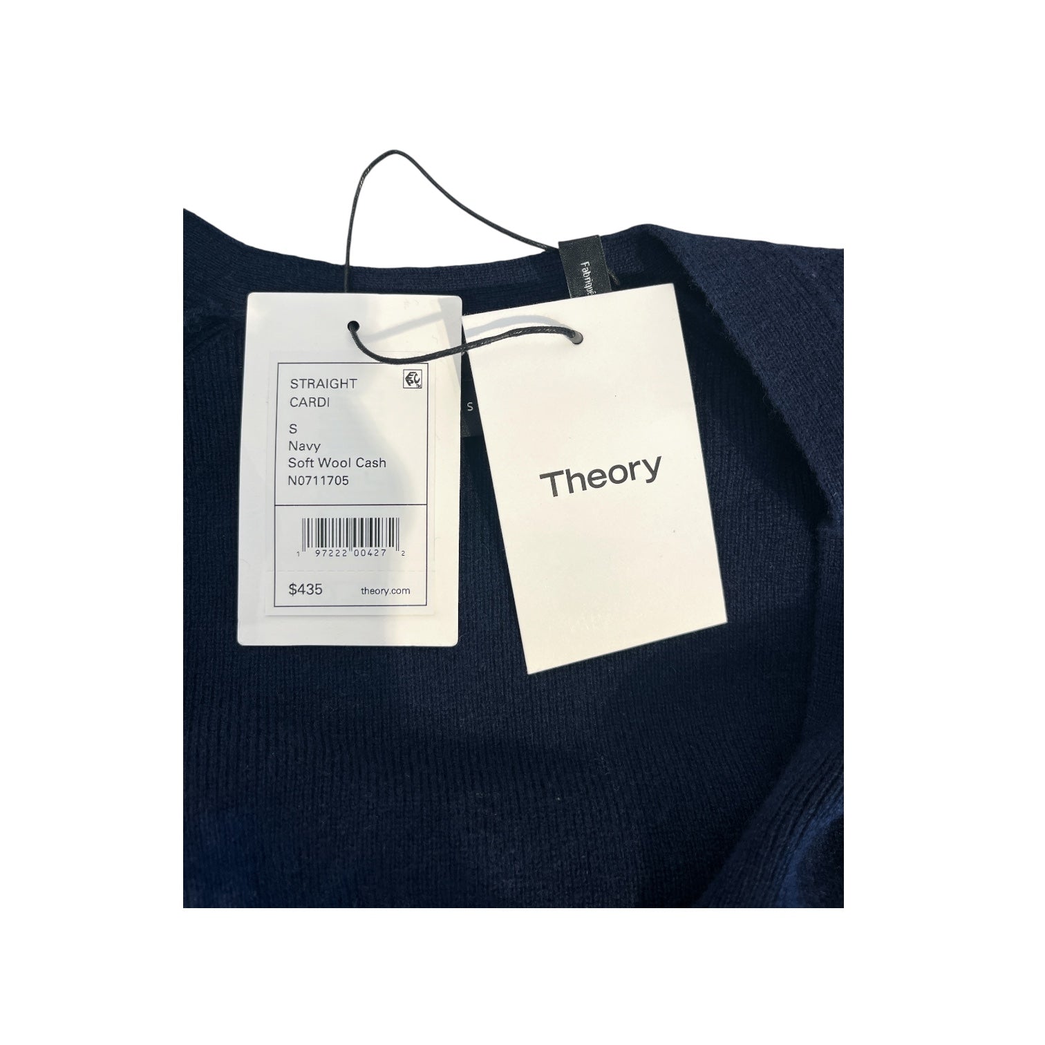 theory/Jacket/Cotton/NVY/Blue navy cardigan view 4