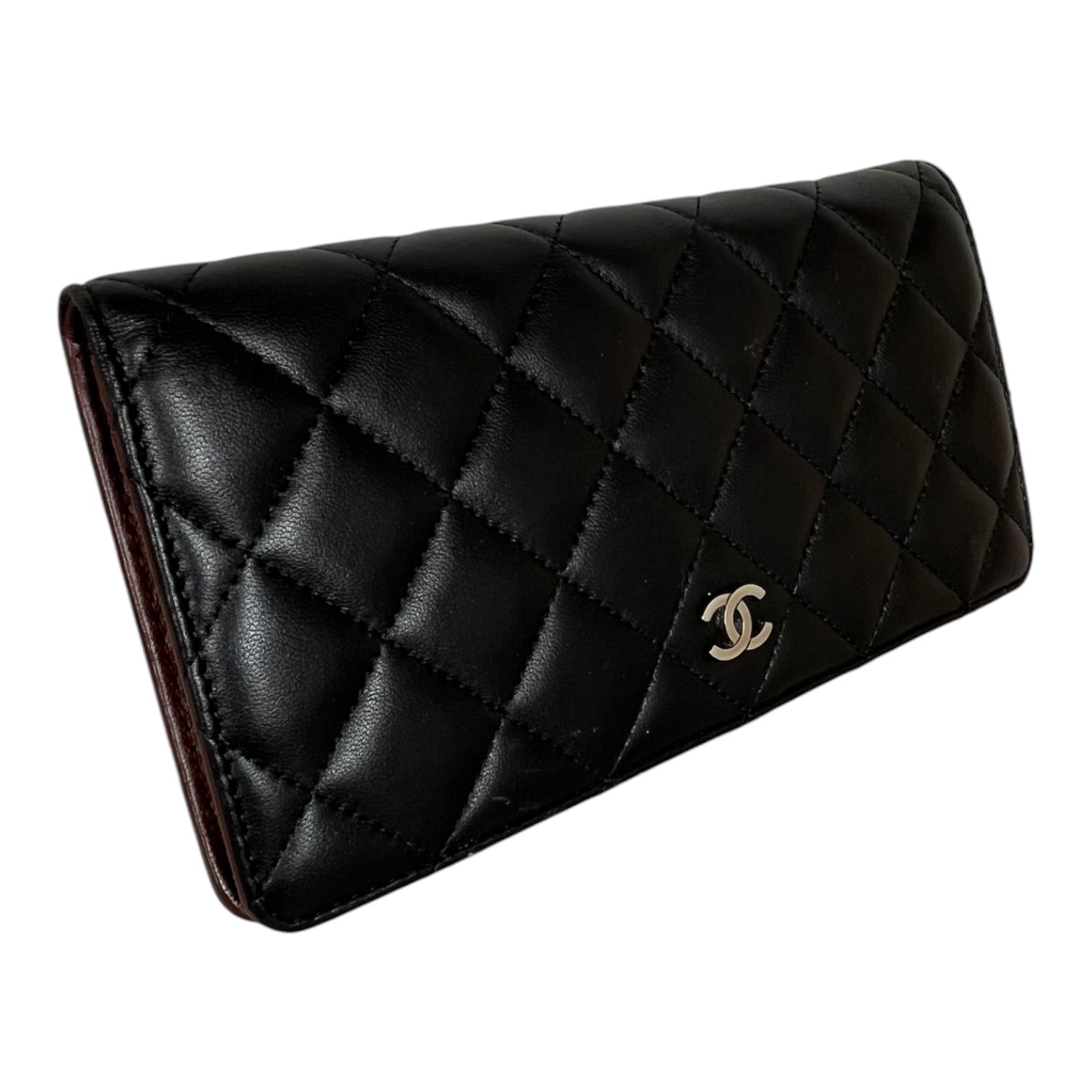 CHANEL/Long Wallet/Leather/BLK/L's/QUILTED LEATHER view 1