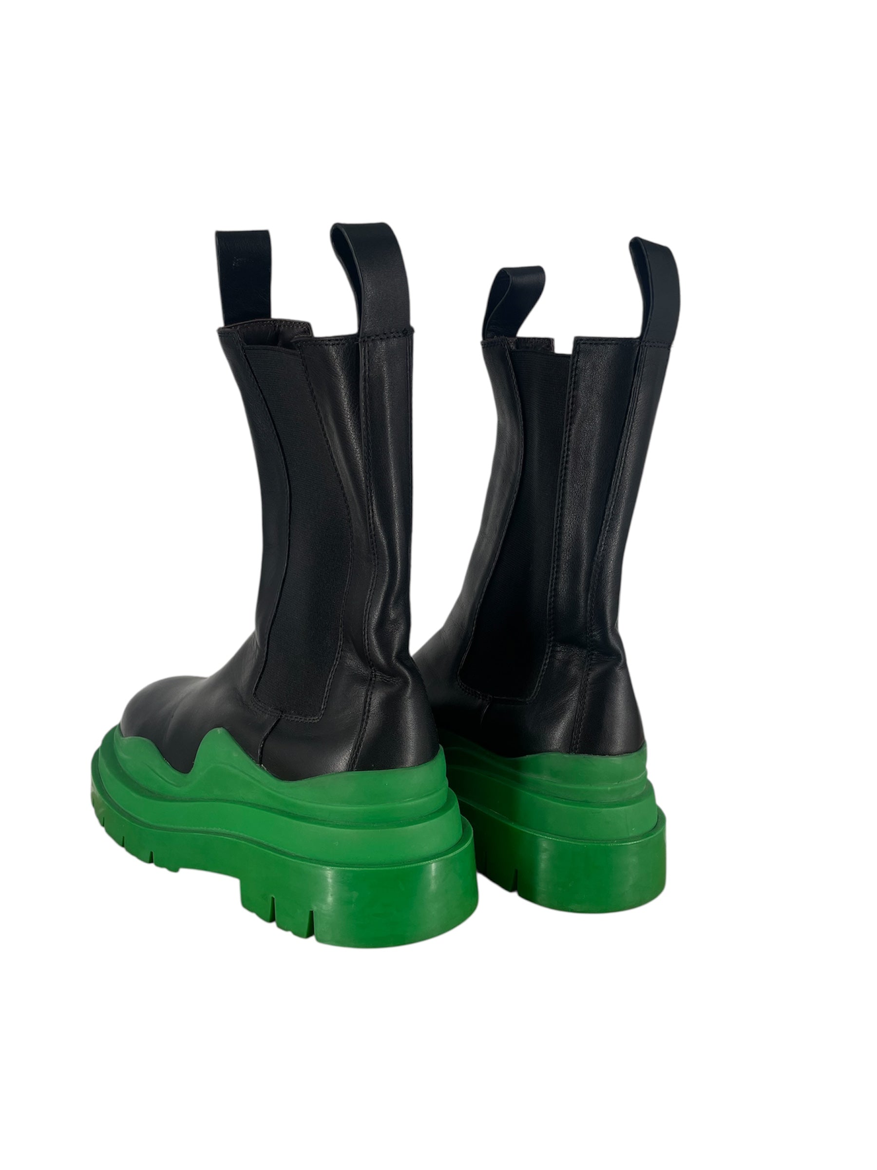 BOTTEGA VENETA/Boots/EU 40/Leather/BLK/tire boots view 2