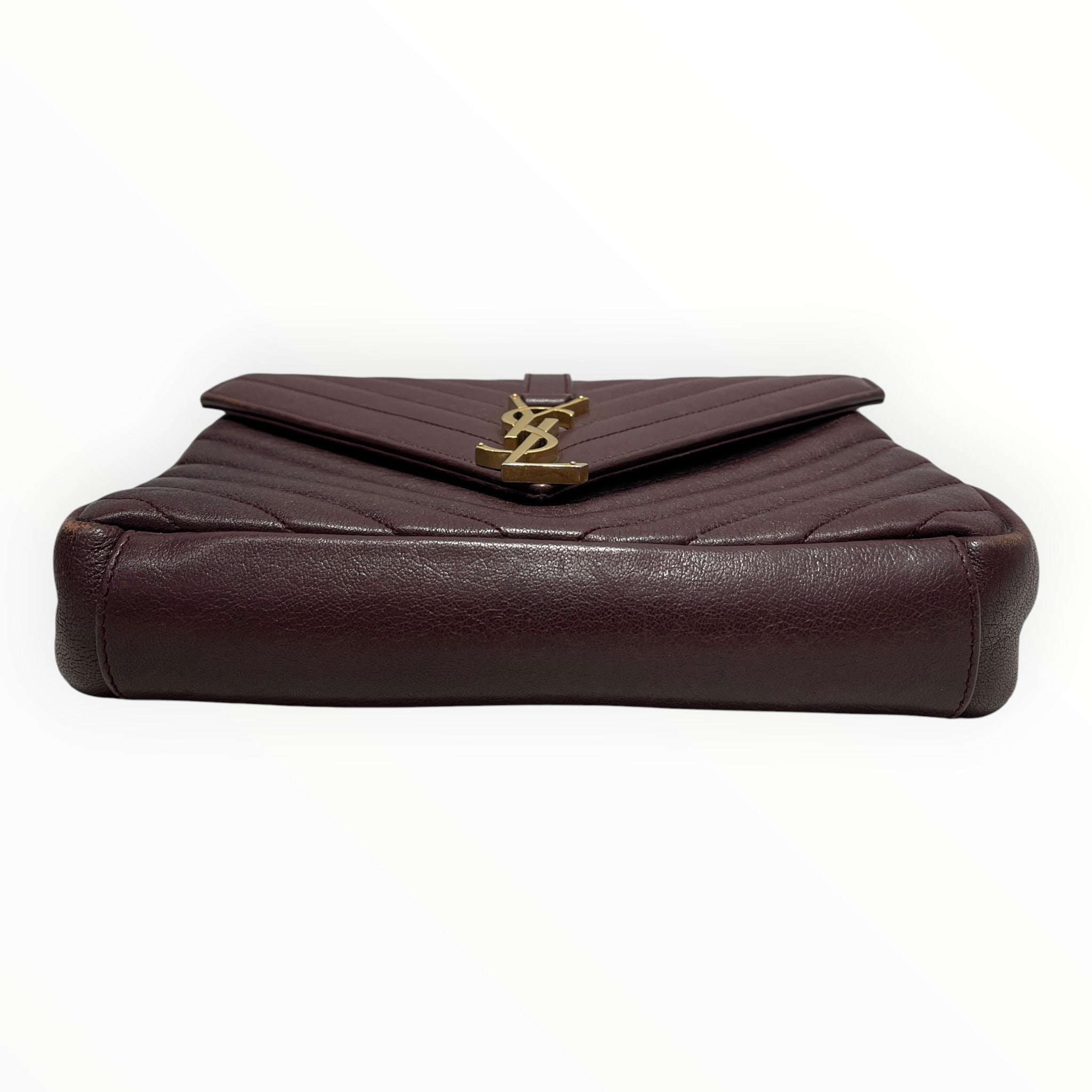 YVES SAINT LAURENT/Cross Body Bag/Leather/BRD/Quilted Chevron College view 4
