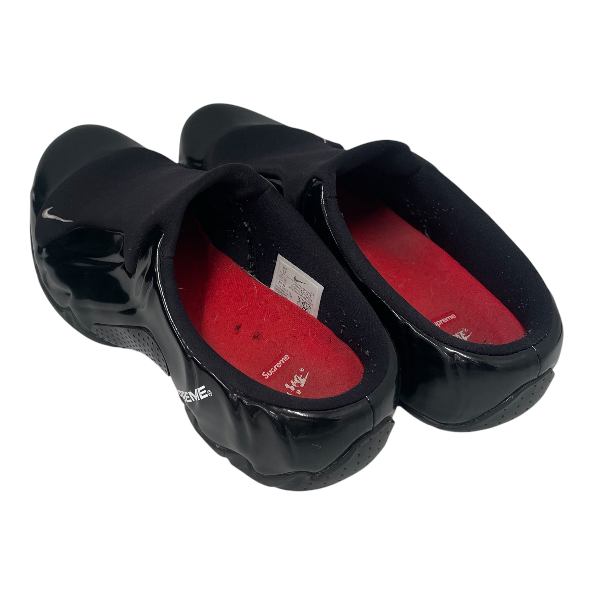 Supreme/NIKE/Shoes/US 12/Leather/BLK/ view 3