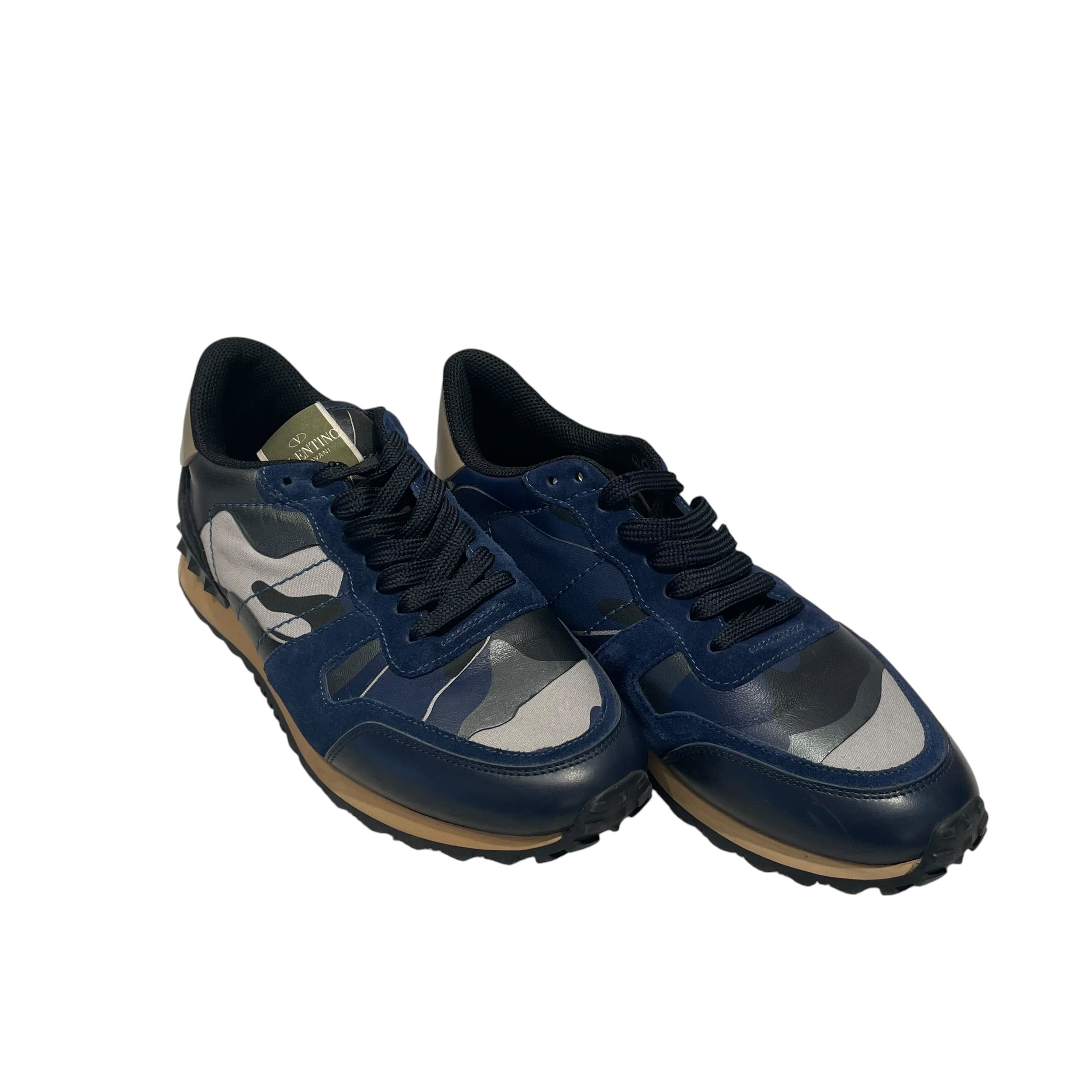 VALENTINO/Low-Sneakers/EU 42/Camouflage/Leather/NVY/Rock Runner Sneaker view 2