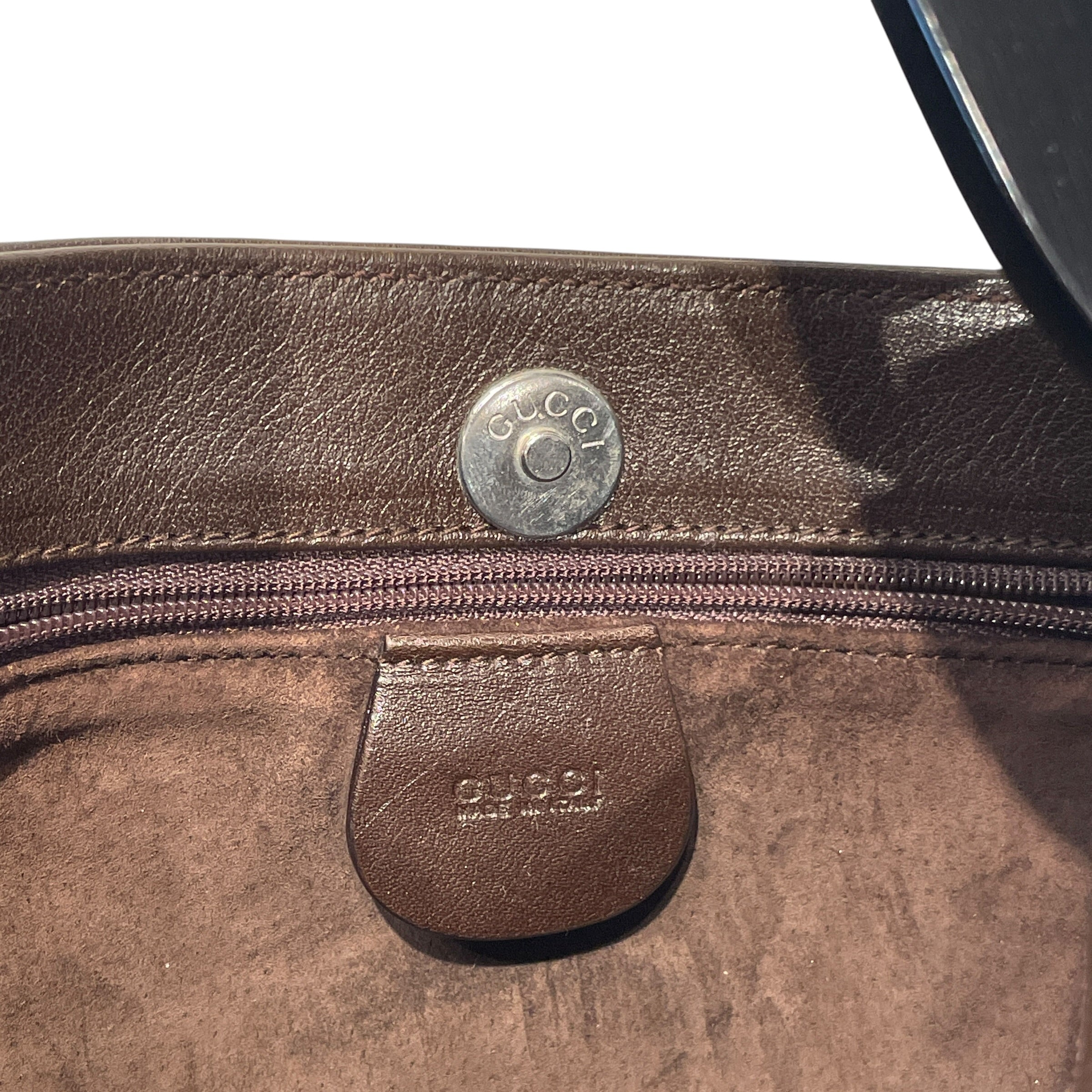 GUCCI/Tote Bag/Leather/BRW/1997 TOM FORD INTERLOCKING BAG view 7