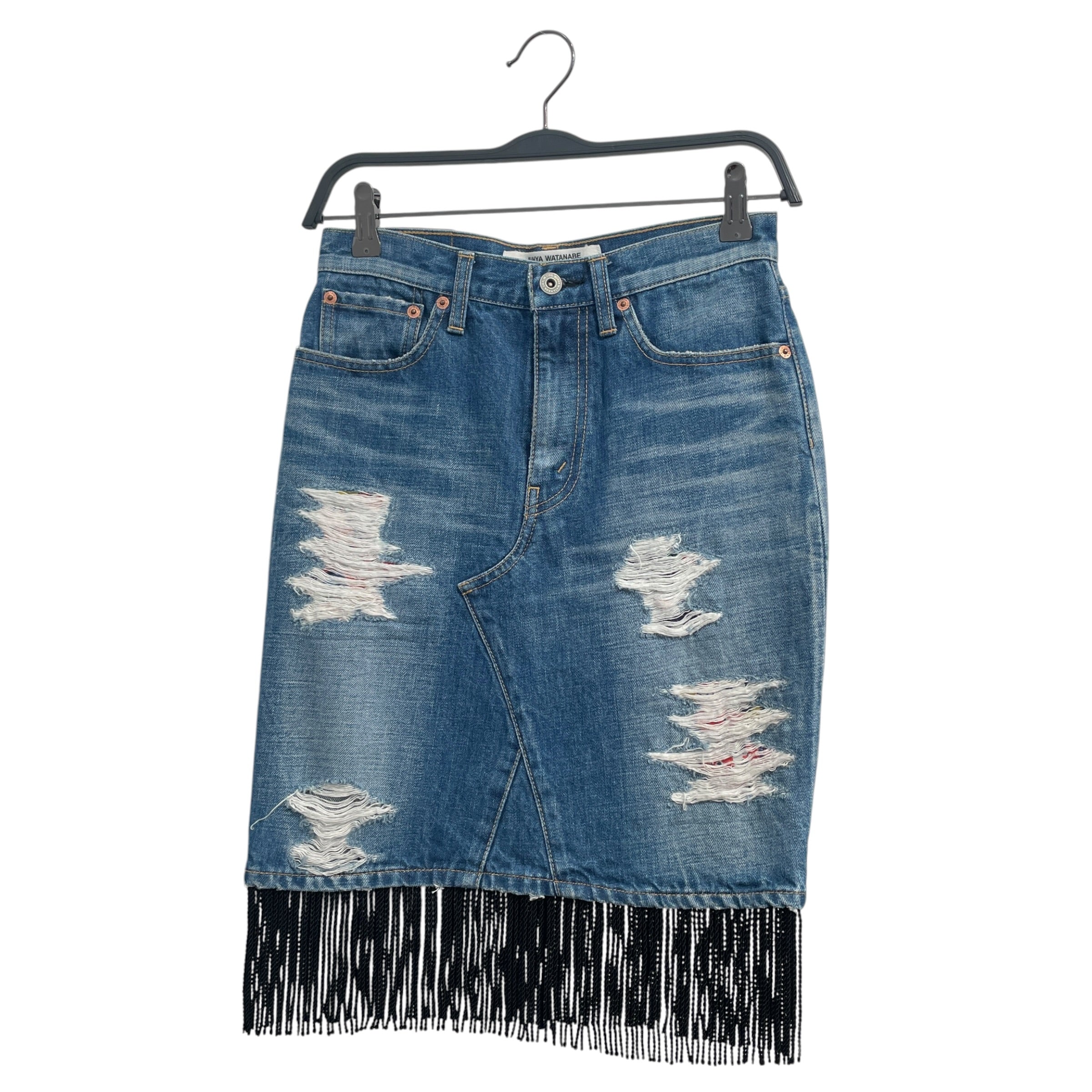 JUNYA WATANABE COMME des GARCONS/Skirt/XS/Denim/BLU/pencil skrt back pocket design view 1