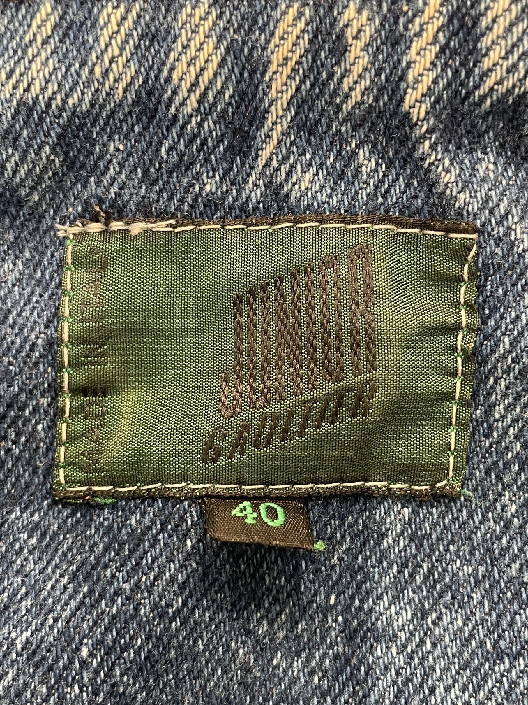 JUNIOR GAULTIER/Vest/40/Denim/IDG/WHITE METAL STAMP view 3
