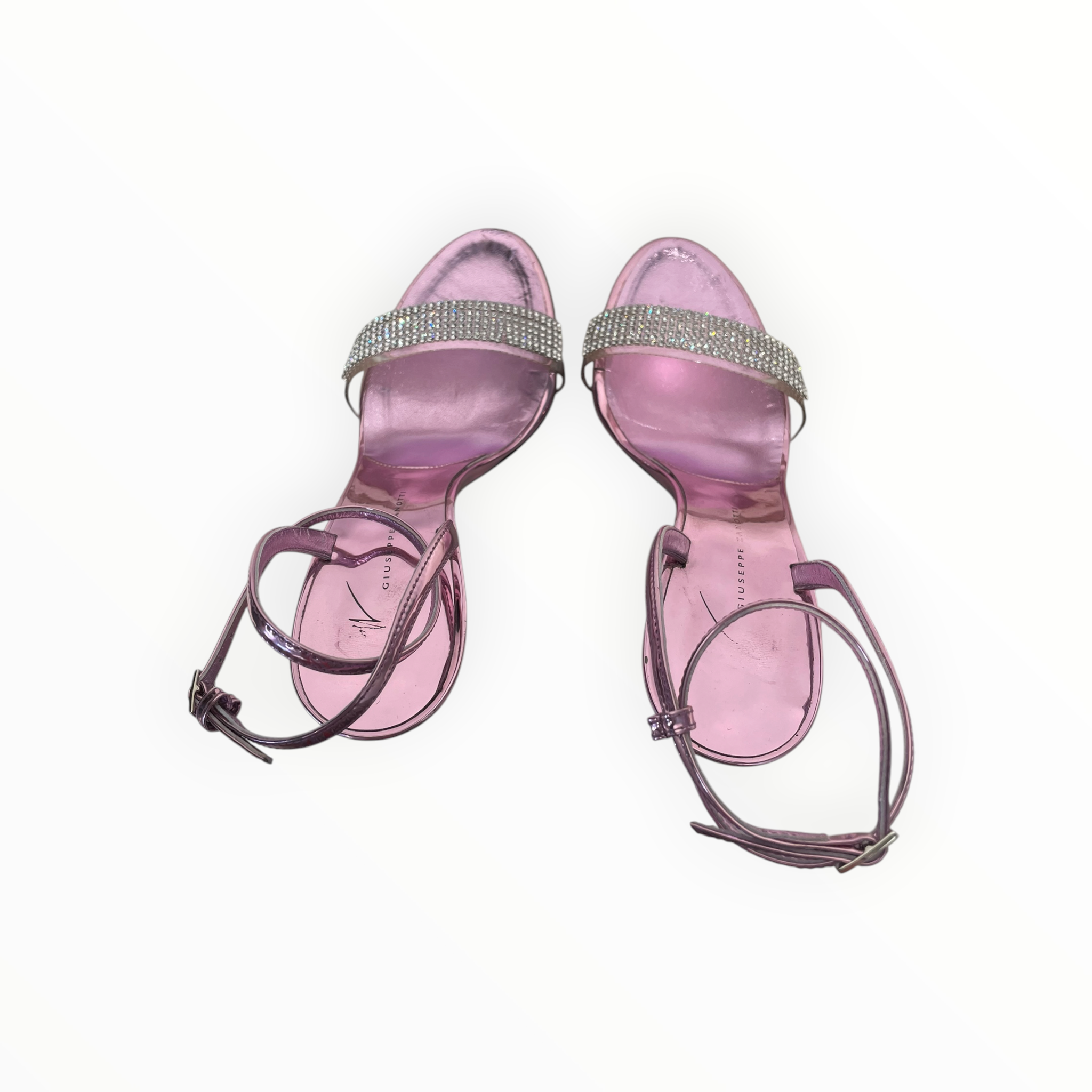 GIUSEPPE ZANOTTI DESIGN/Heels/EU 37.5/Leather/PPL/METALIC CRYSTAL DETAIL view 3