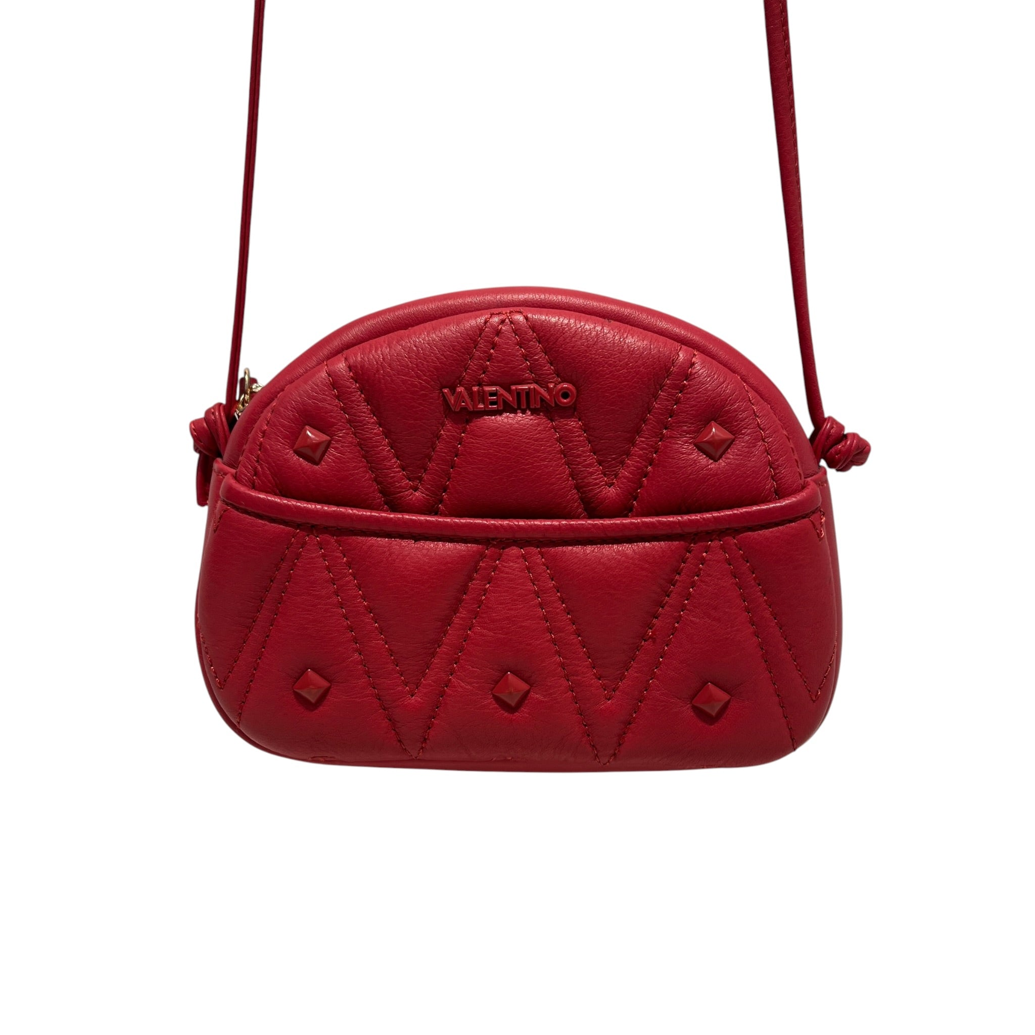 MARIO VALENTINO/Hand Bag/Leather/RED/moony diamond view 3