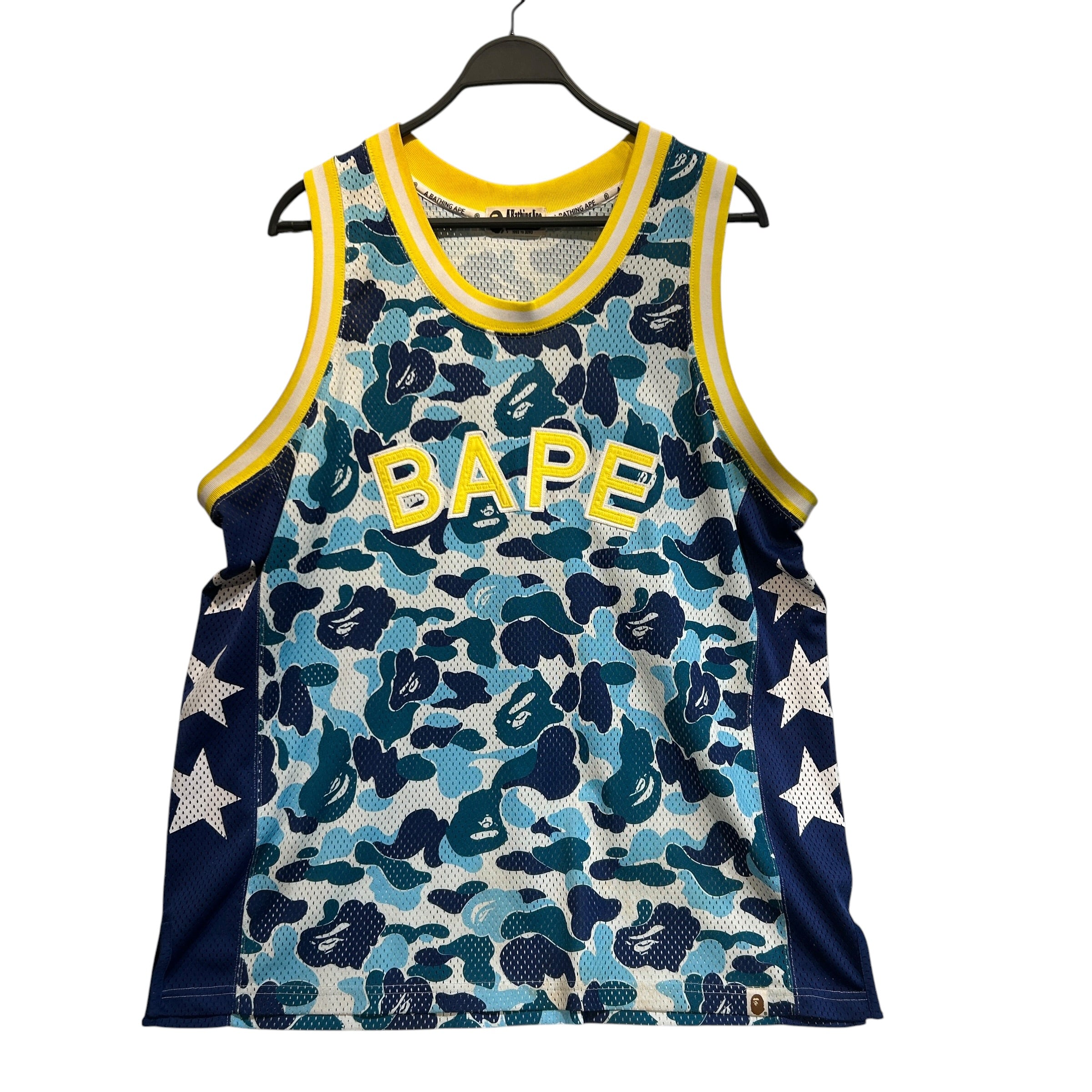 A BATHING APE/Tank Top/XXL/Cotton/BLU/Camouflage/BAPE 88 view 1