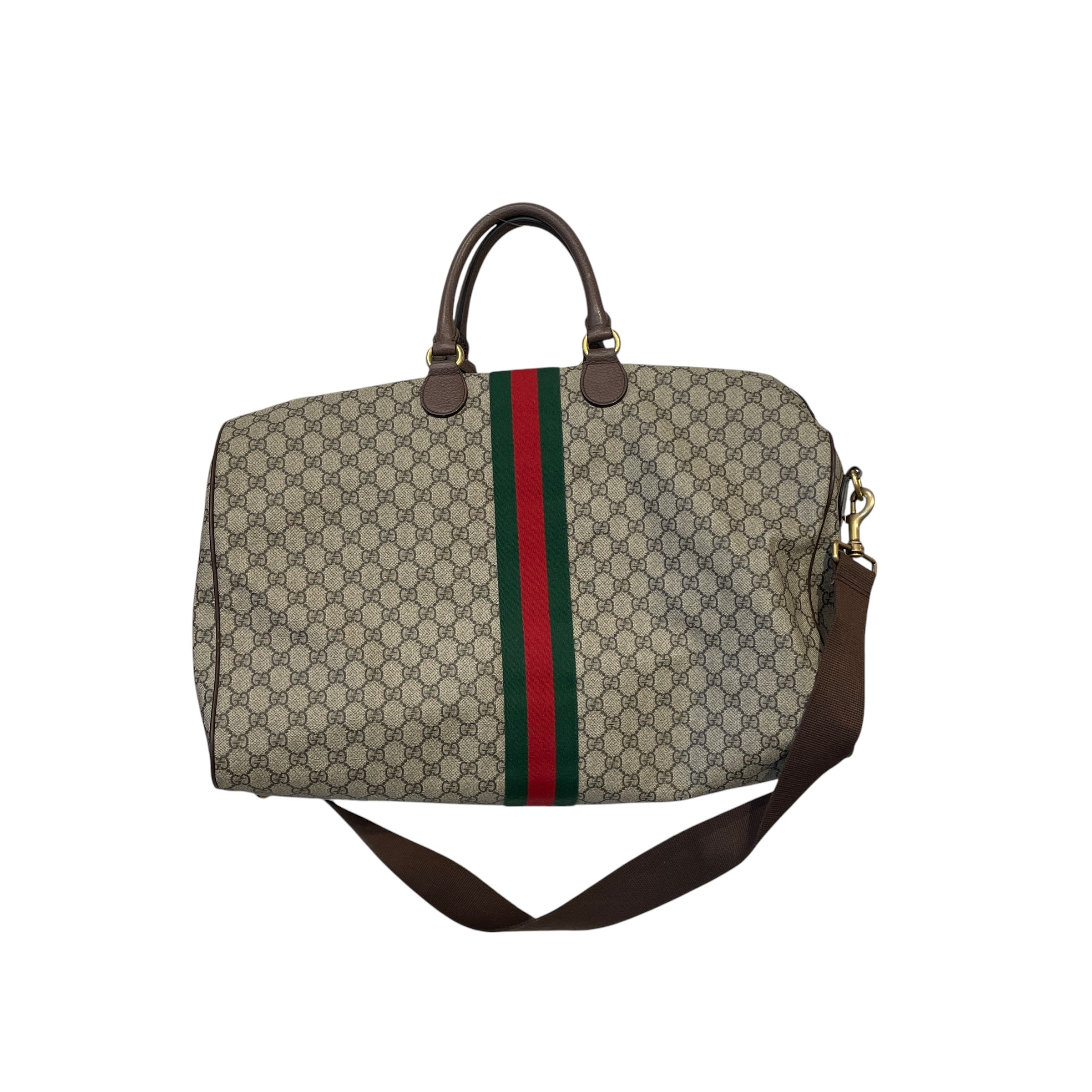 GUCCI/Luggage/Monogram/BRW/SUPREME CANVAS SAVOY DUFFLE view 6