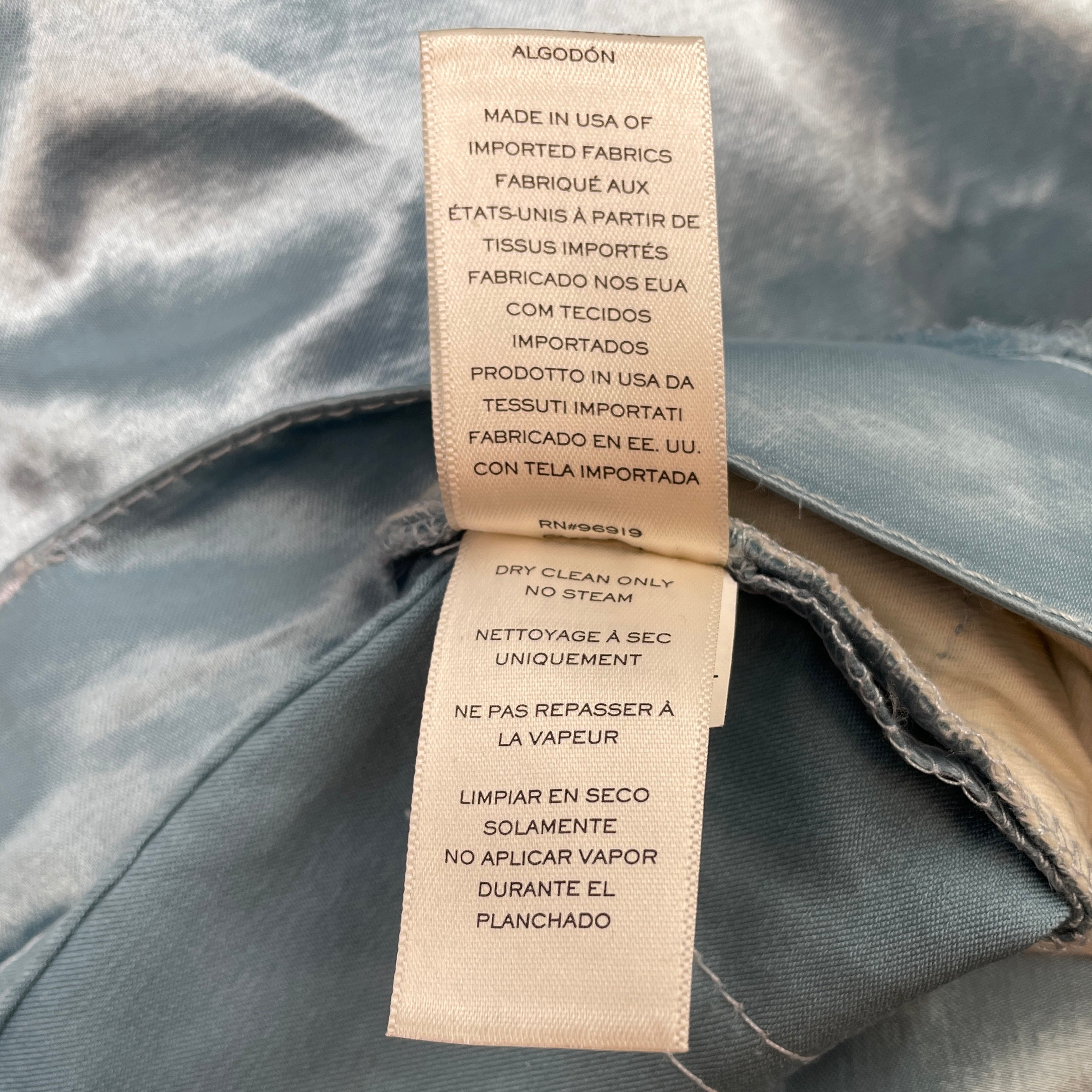 MARC JACOBS/Bottoms/2/Cotton/BLU/DUSTY BLUE SATIN FLARE PANTS view 4