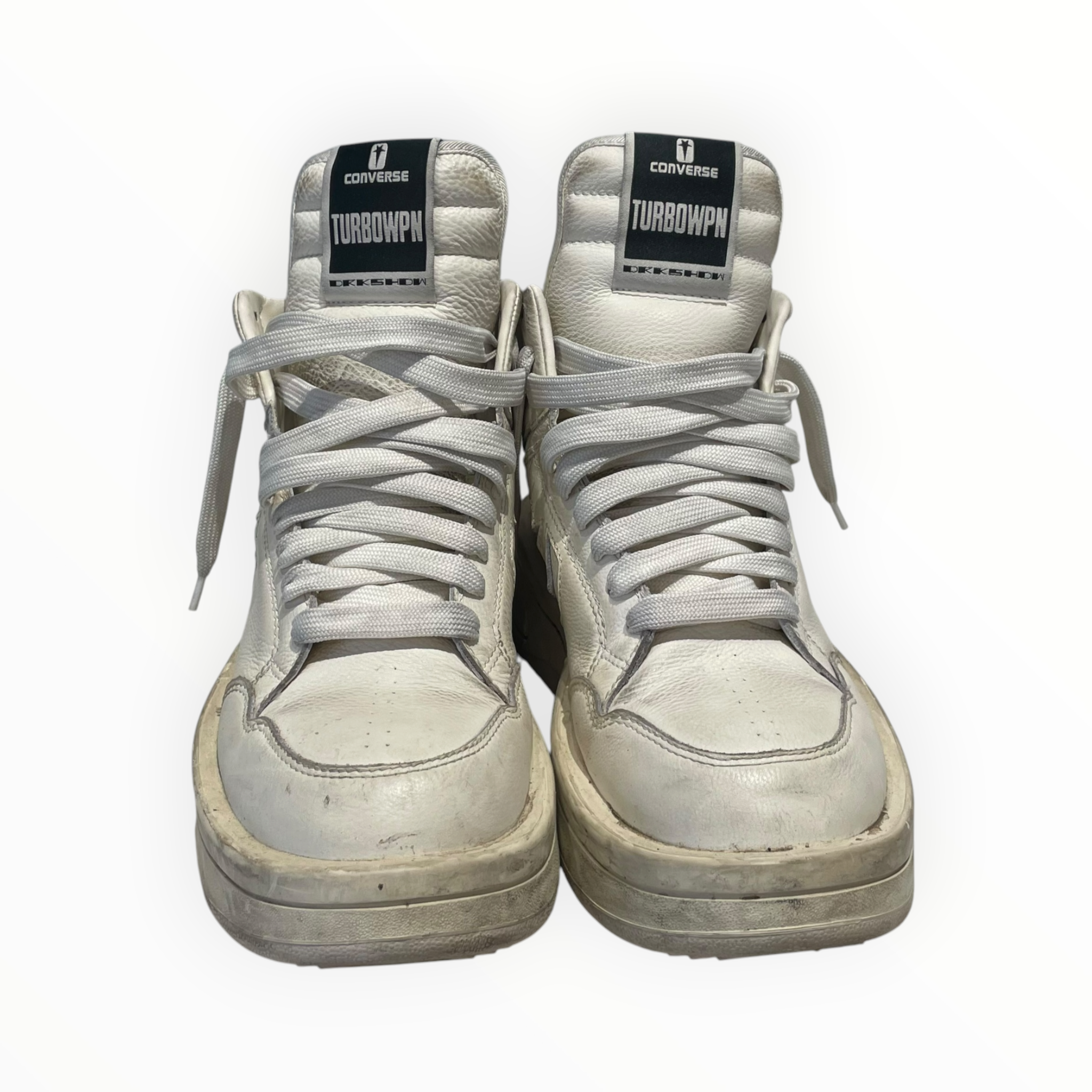 Rick Owens/Hi-Sneakers/US 10/Leather/WHT/DRKSHDW Converse view 6