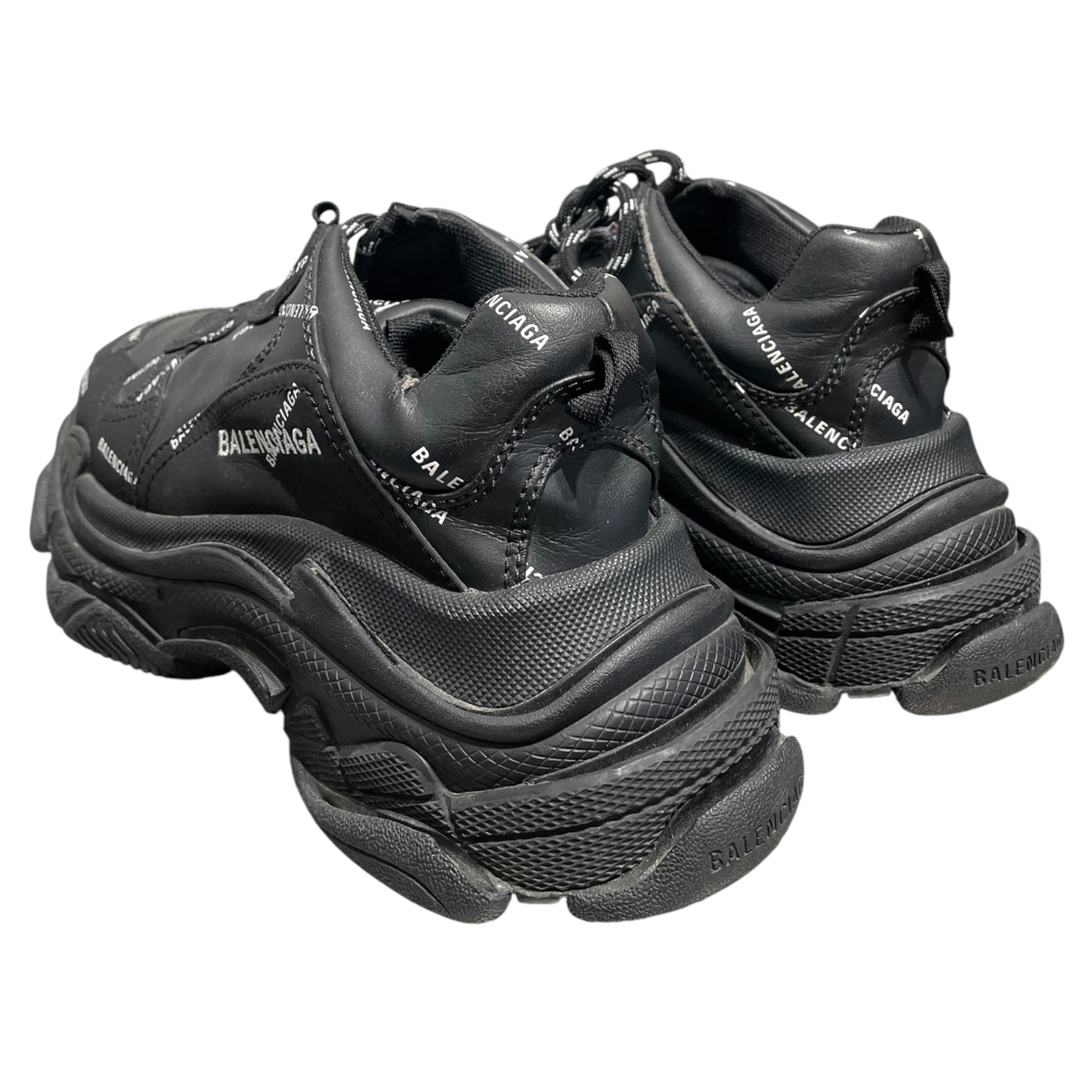 BALENCIAGA/Low-Sneakers/EU 38/All Over Print/BLK/TRIPLE S ALL OVER PRINT view 2