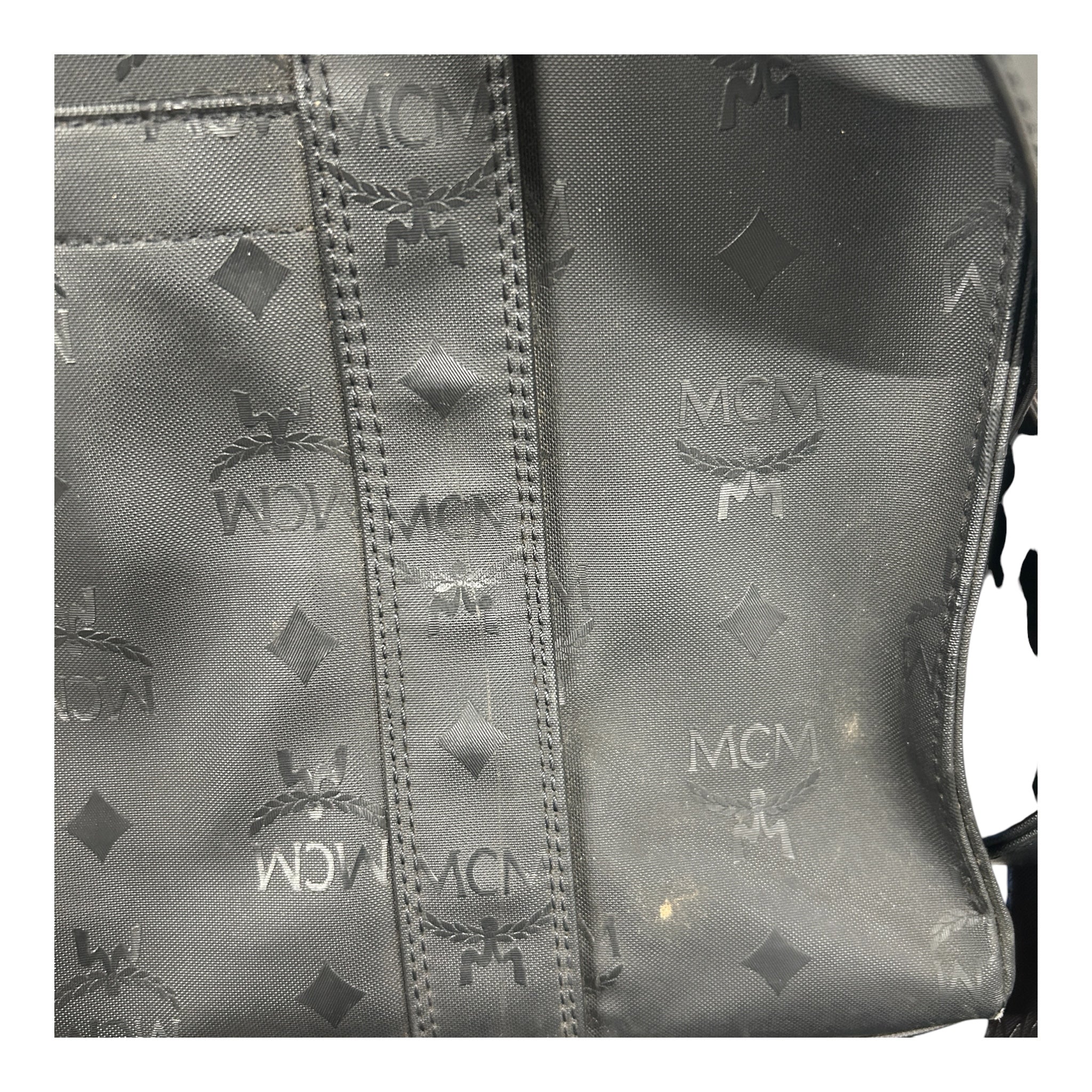 MCM/Bag/Monogram/Nylon/BLK/VINTAGE TOTE view 12