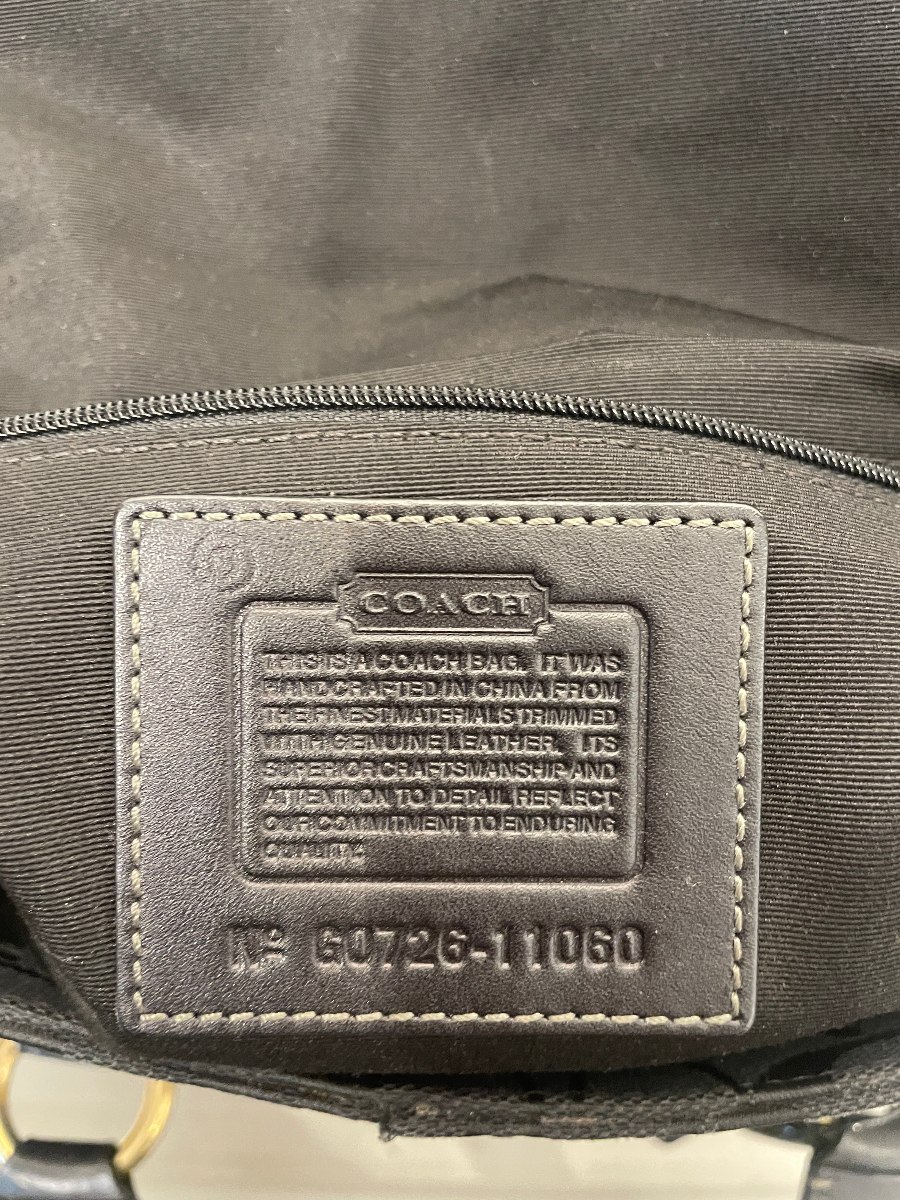 COACH/Bag/Monogram/Cotton/BLK/11060 HAMPTON view 4