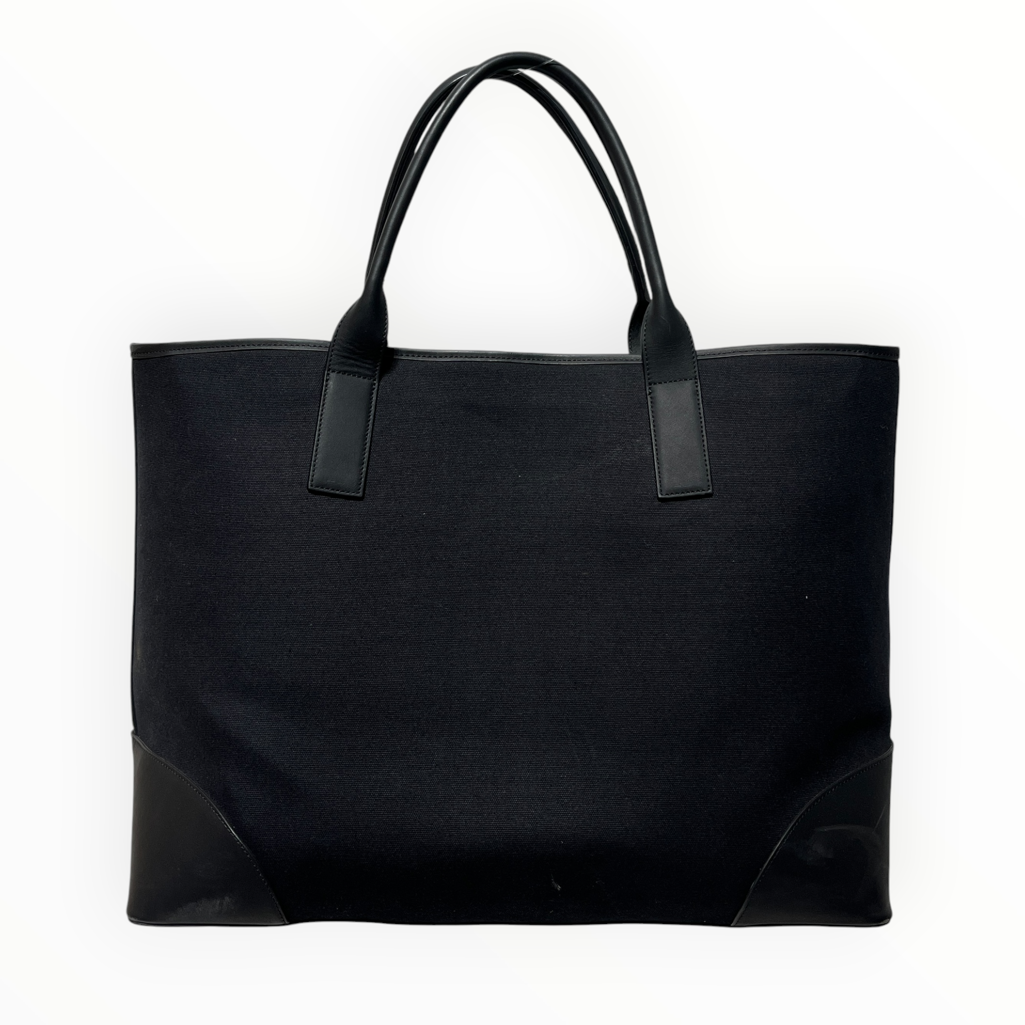 KITH/Tote Bag/Graphic/Cotton/BLK/leather trimmed canvas tote view 2