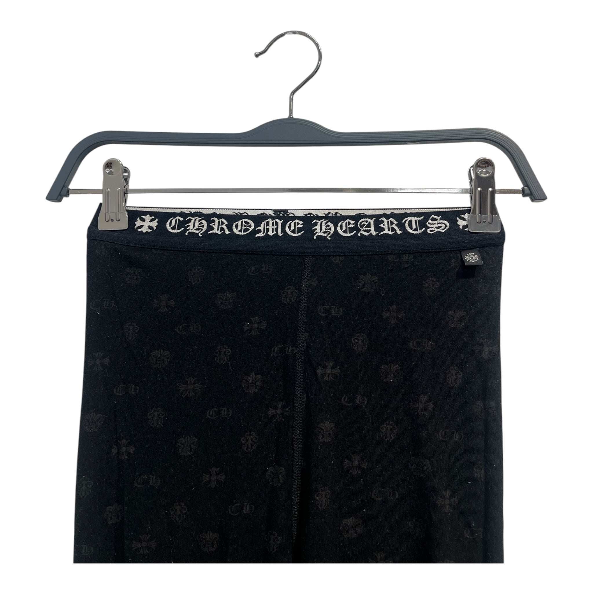 CHROME HEARTS/Bottoms/XS/All Over Print/Cotton/BLK/LA  FLUER MONOCHROME AOP view 3