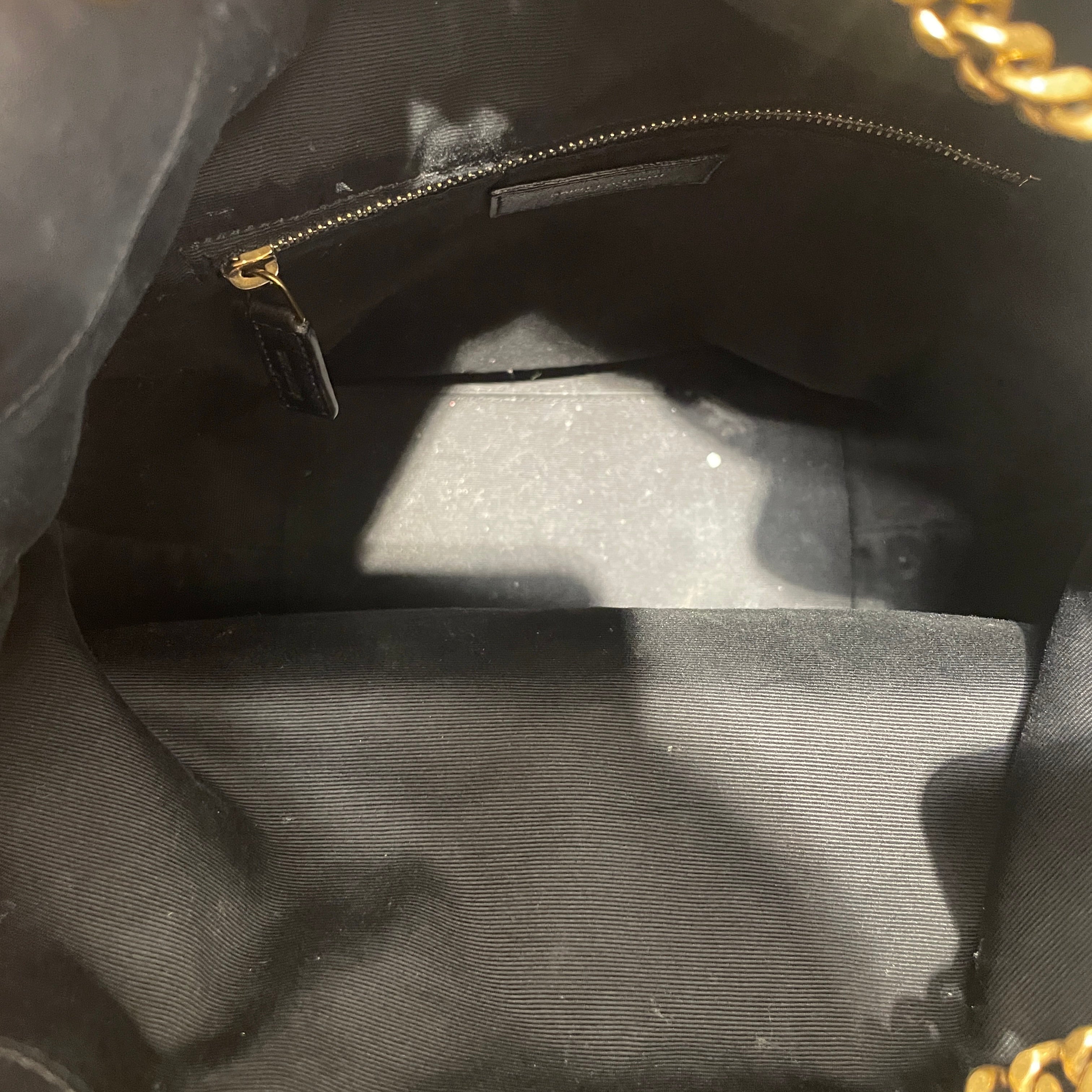 SAINT LAURENT/Backpack/Leather/BLK/CHEVRON view 4