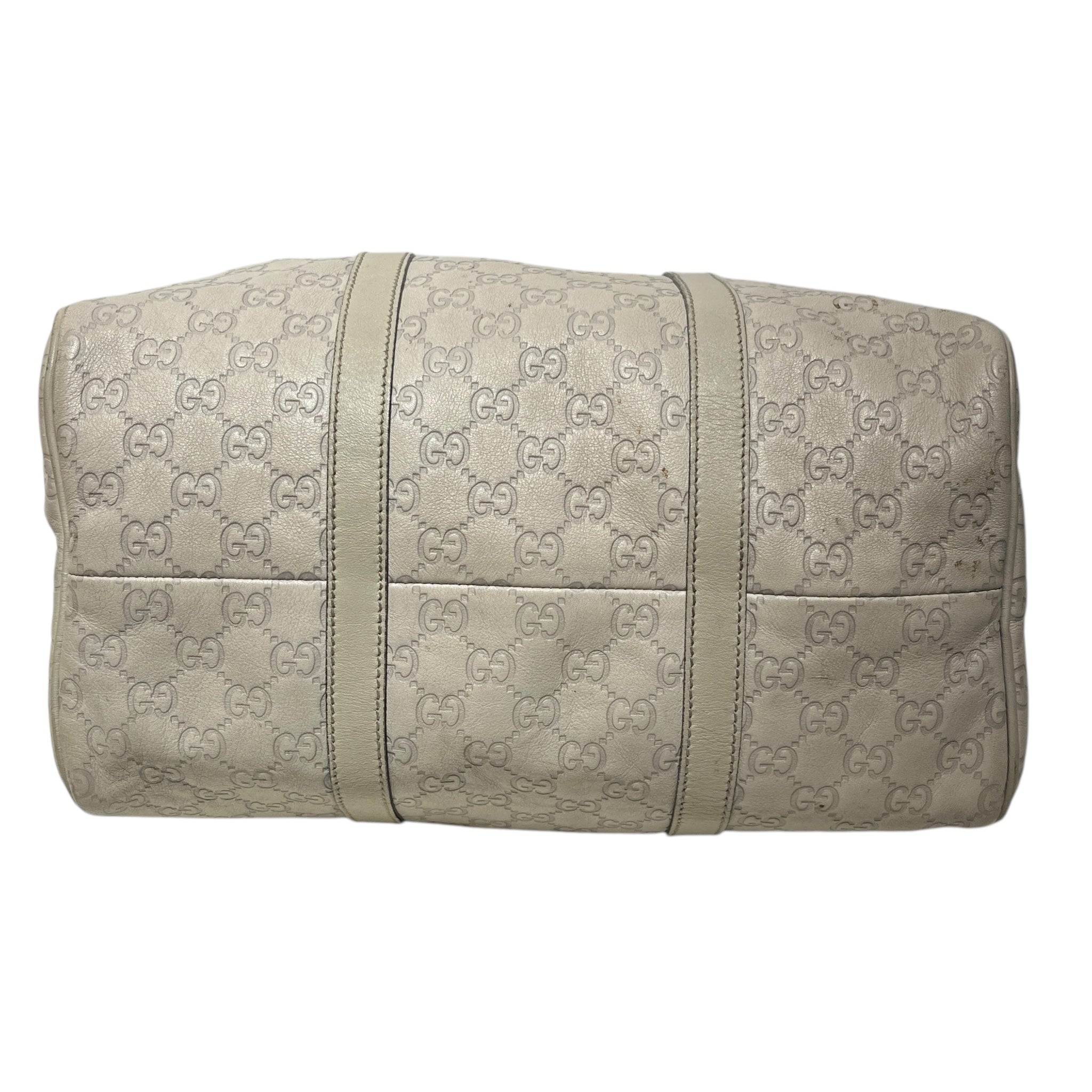 GUCCI/Boston Bag/Monogram/Leather/CRM/GG Guccissima Marmont Boston view 4