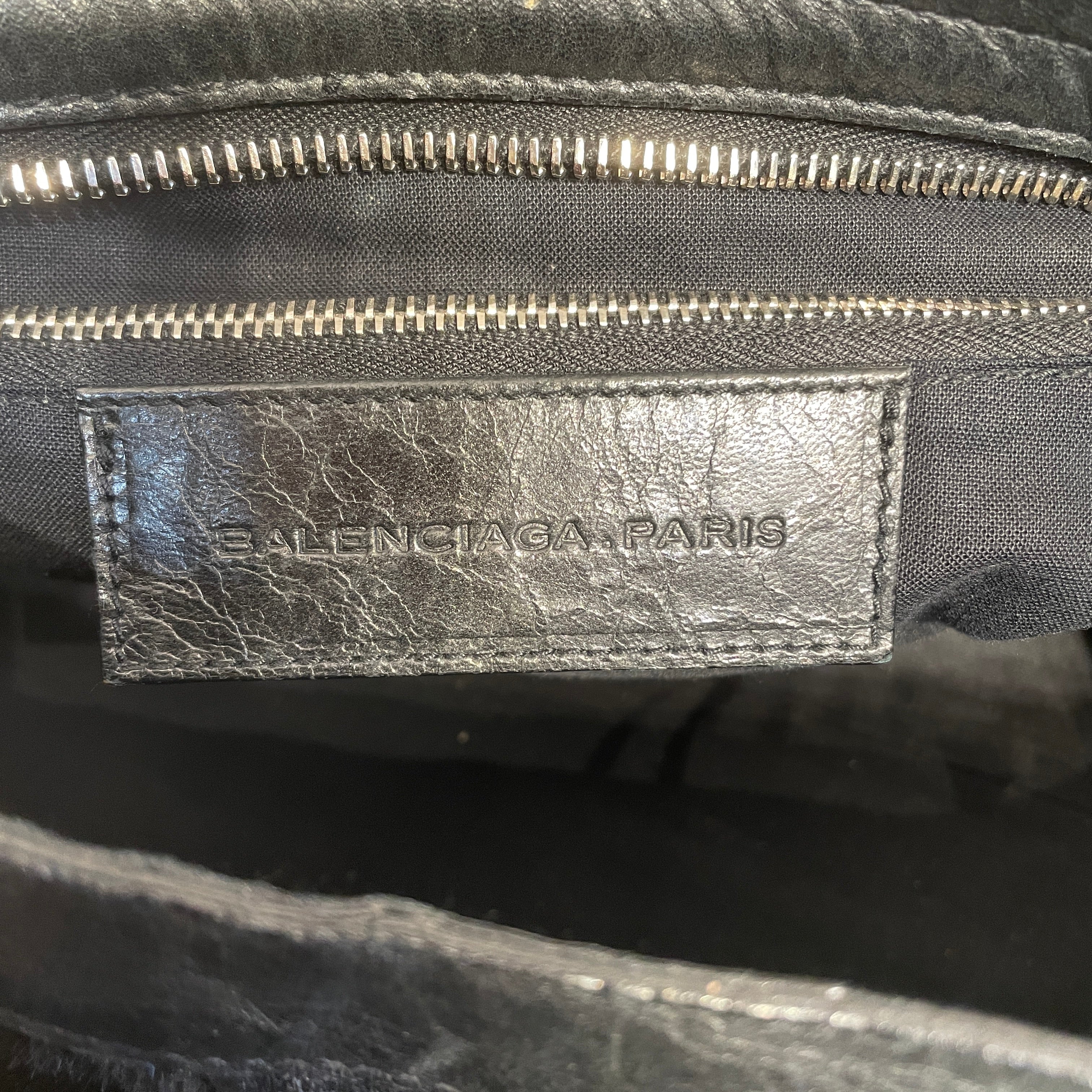 BALENCIAGA/Hand Bag/Fur/BLK/city bag view 5