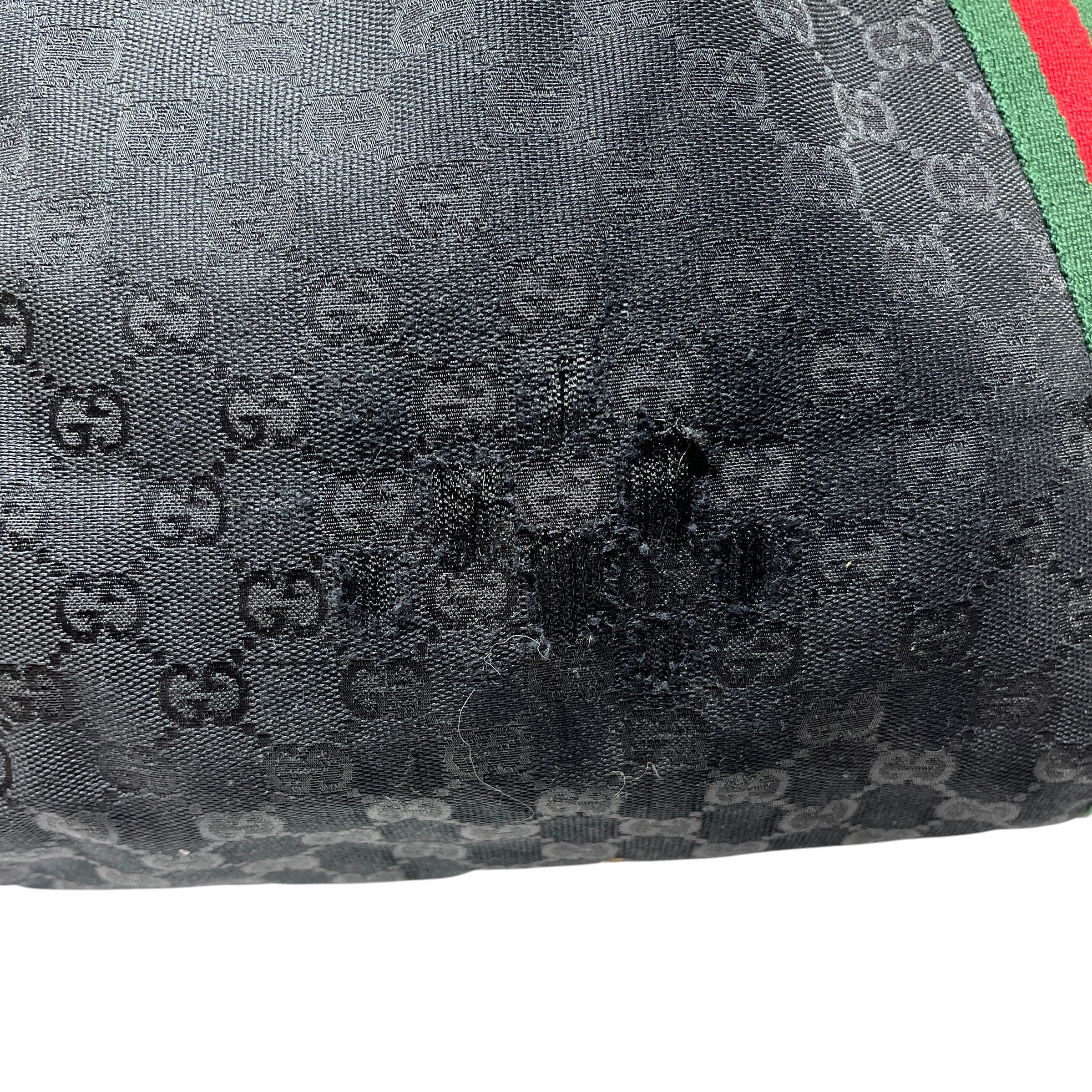 GUCCI/Tote Bag/Monogram/Cotton/BLK/VINTAGE TOTE view 4