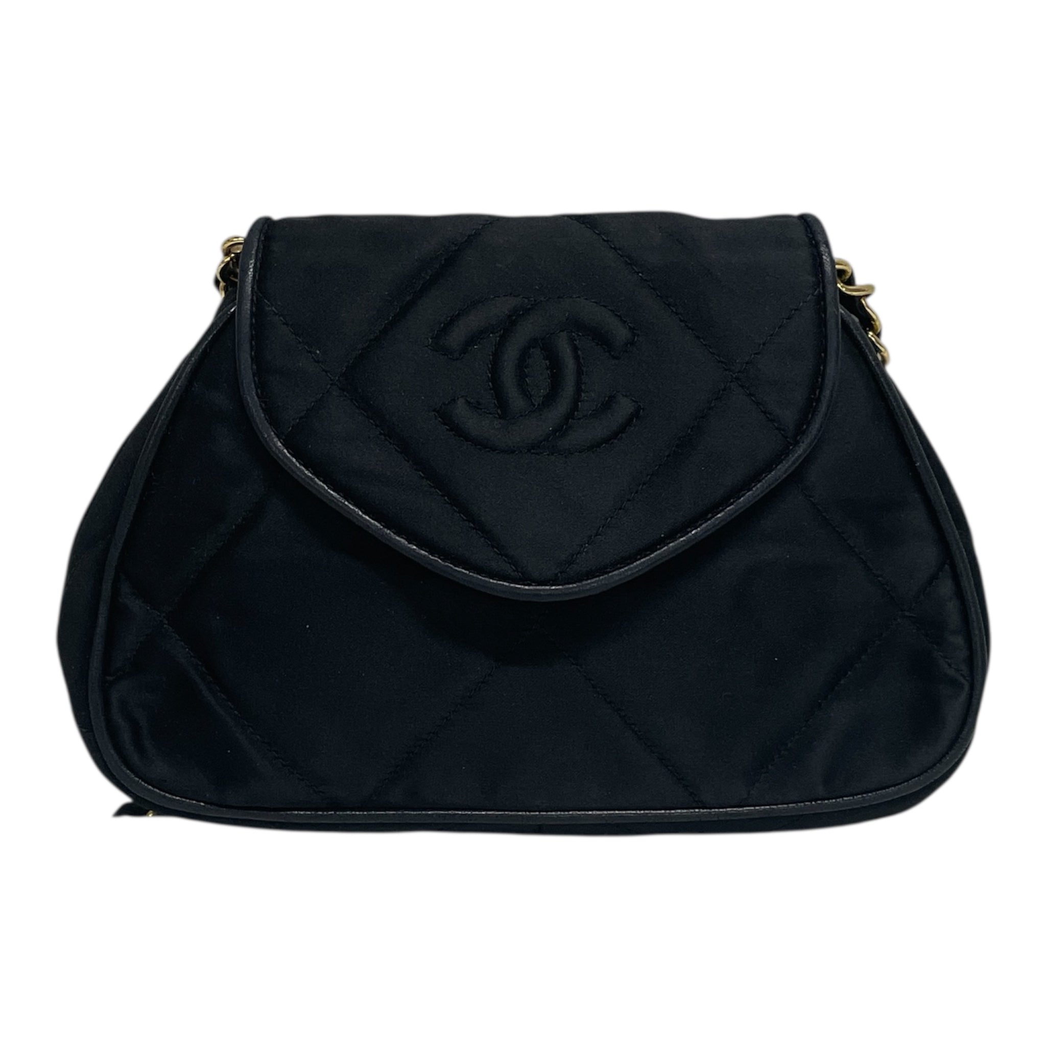 CHANEL/Hand Bag/Silk/BLK/H3D8C28 view 1