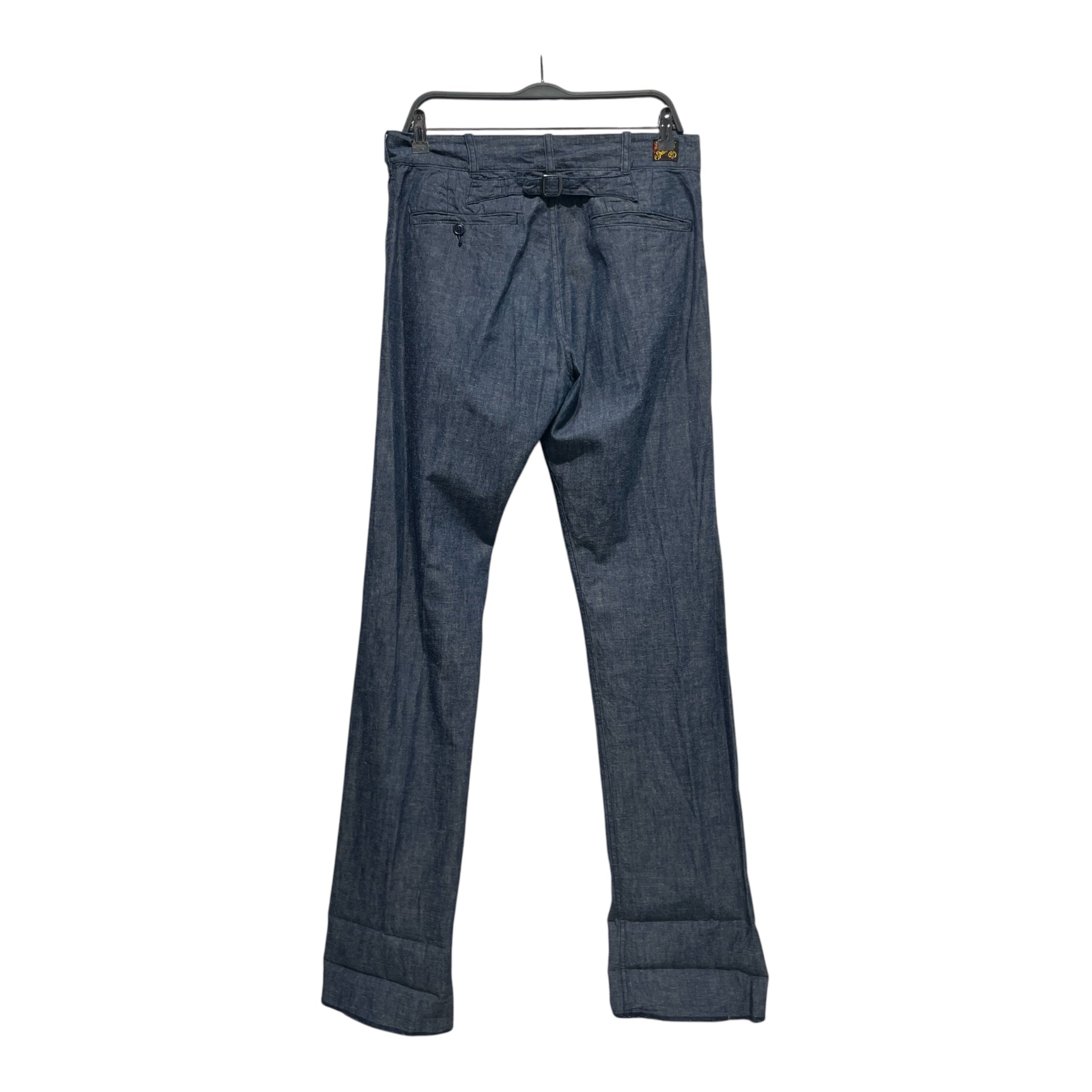 misterfreedom/Slacks/32/Linen/IDG/stripesinside/buckleback view 2