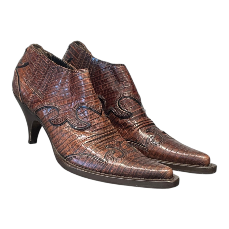 MIU MIU/Western Boots/EU 35.5/Leather/BRW/