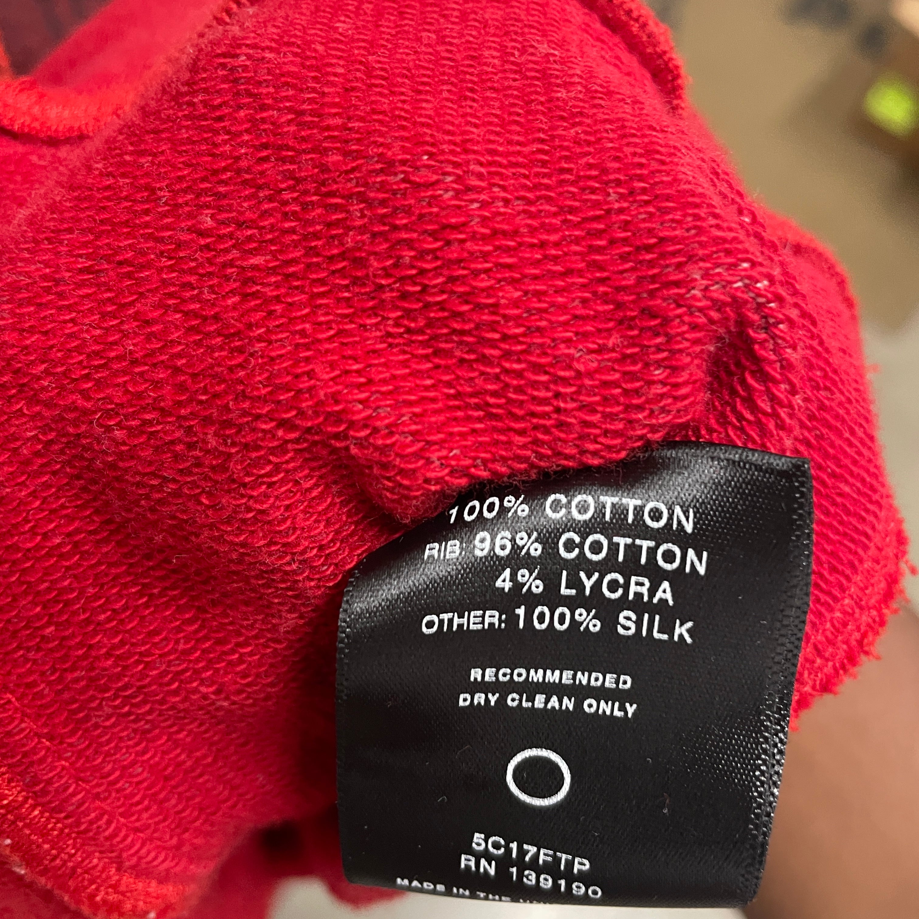 FEAR OF GOD/Hoodie/M/Plaid/Cotton/RED/GREEN RED PLAID/2017 TAG view 4