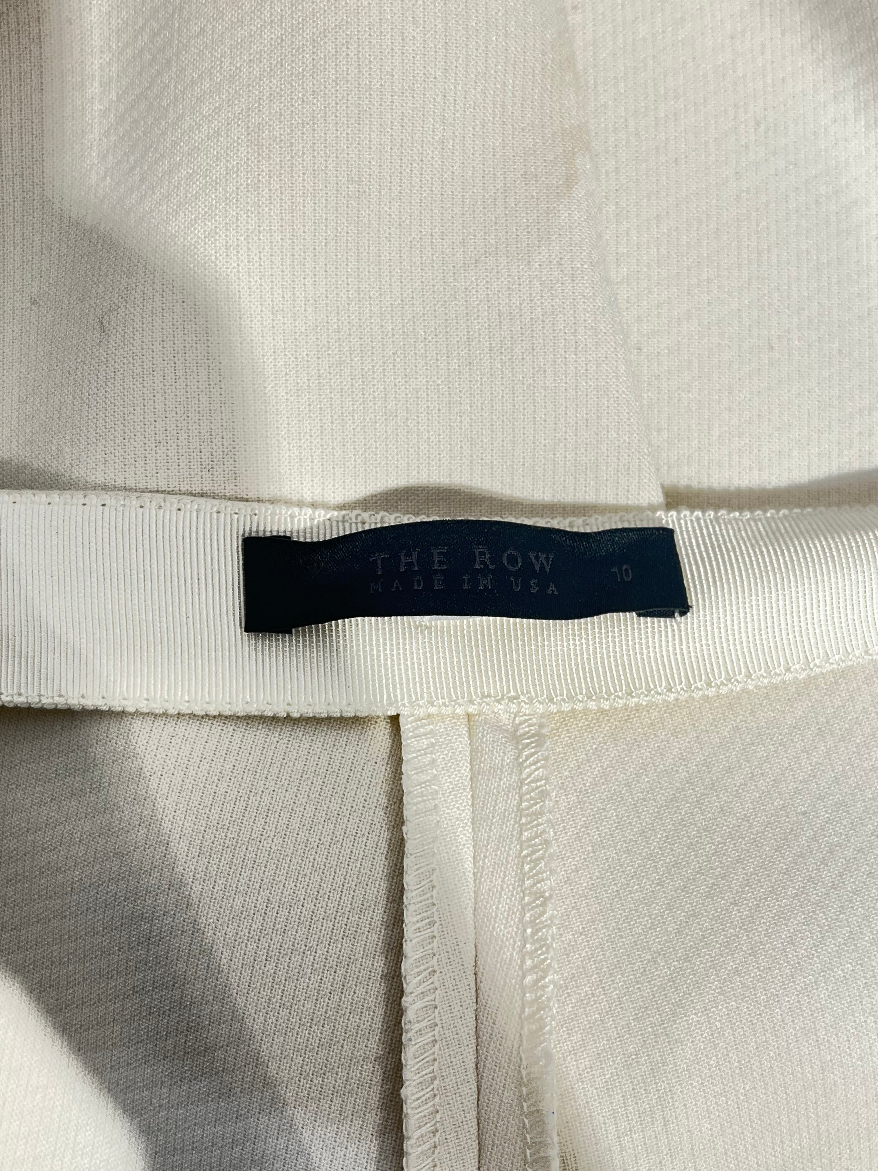 THE ROW/Bottoms/10/Cotton/WHT/TAPERED WAISTLESS TROUSER view 3