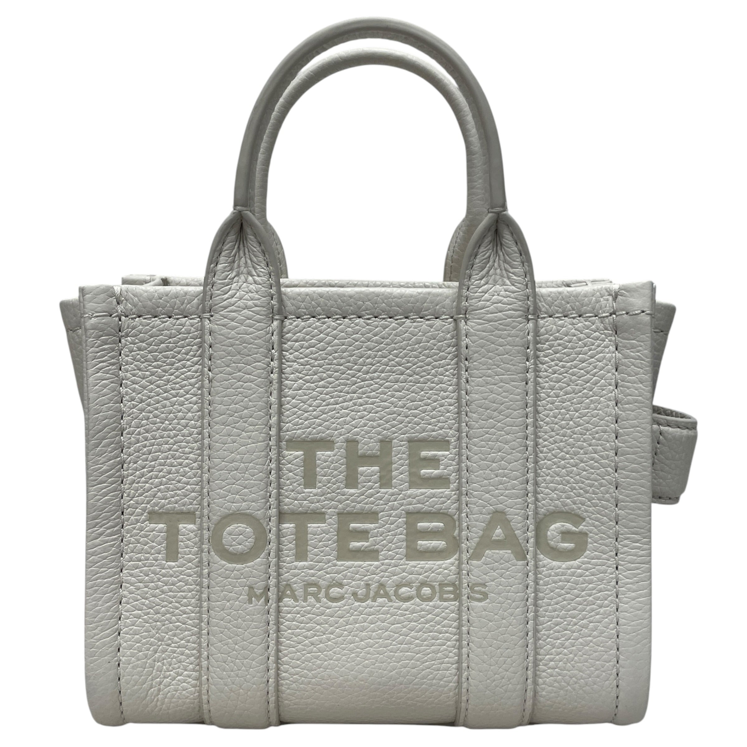 MARC JACOBS/Hand Bag/Leather/WHT/THE TOTE BAG/NANO view 1
