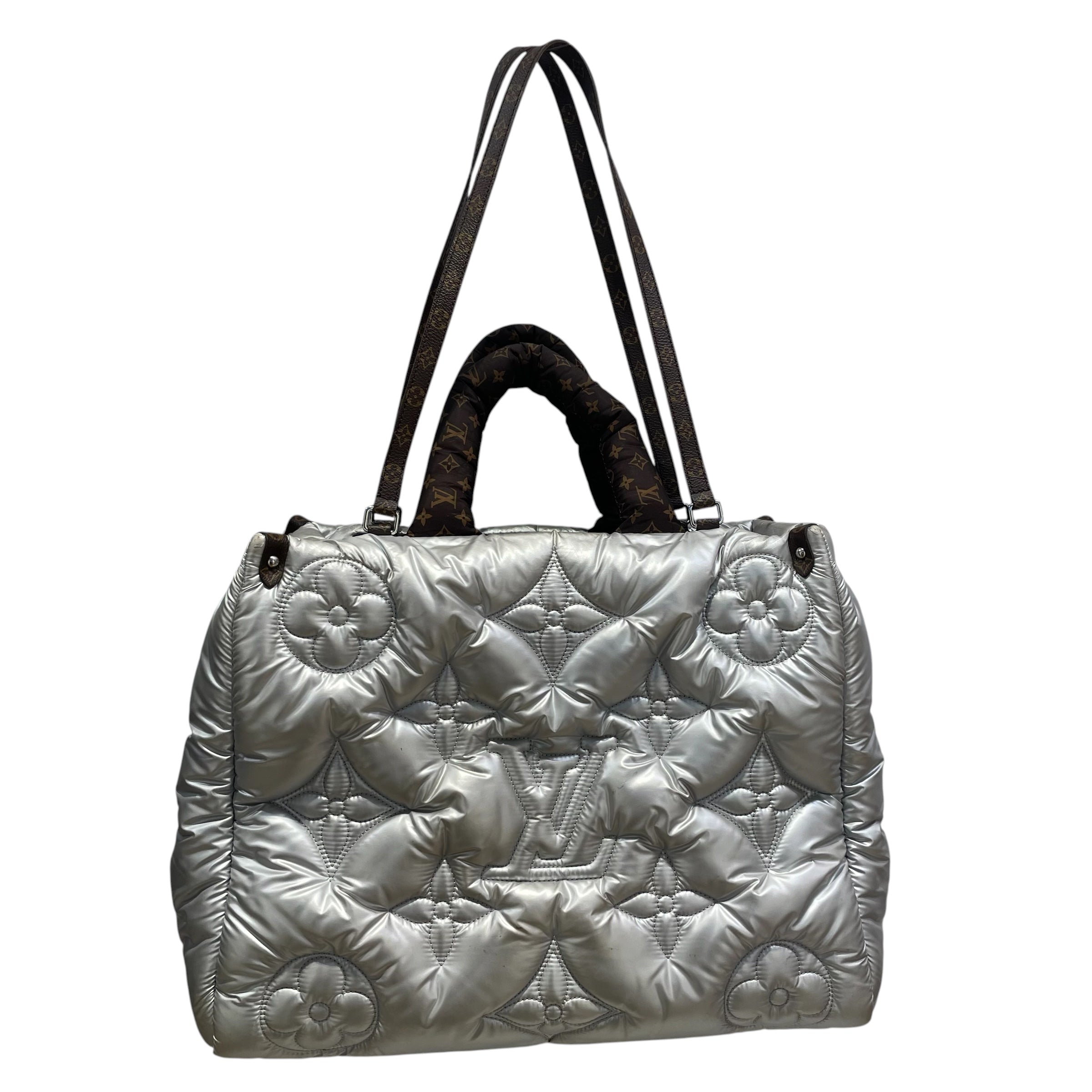 LOUIS VUITTON/Hand Bag/Monogram/Leather/SLV/ECONYL MNOGRAM GM view 1