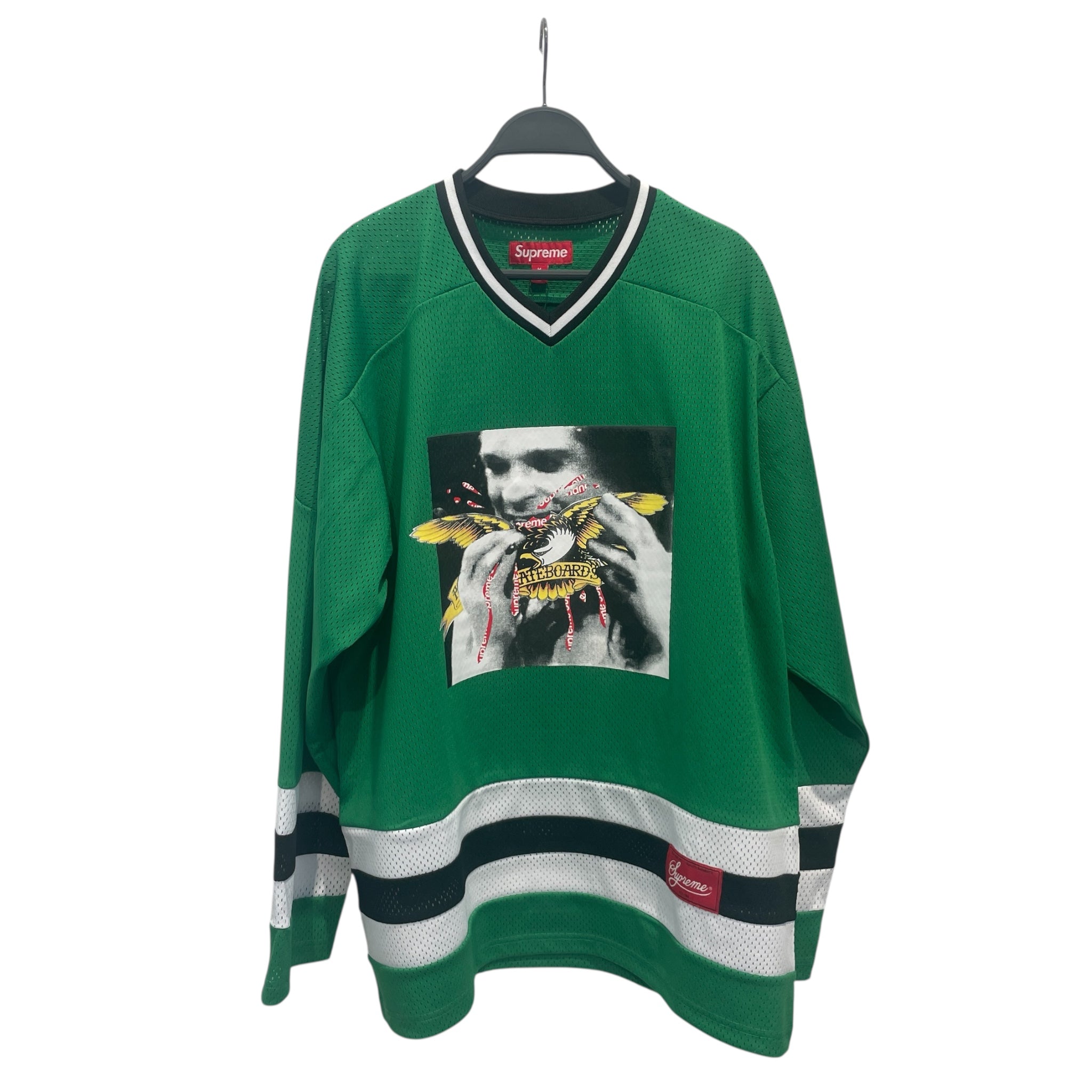 Supreme/Supreme/ANTI HERO/Cut & Sew/M/Polyester/GRN/Graphic/Ozzy Hockey Jersey view 1
