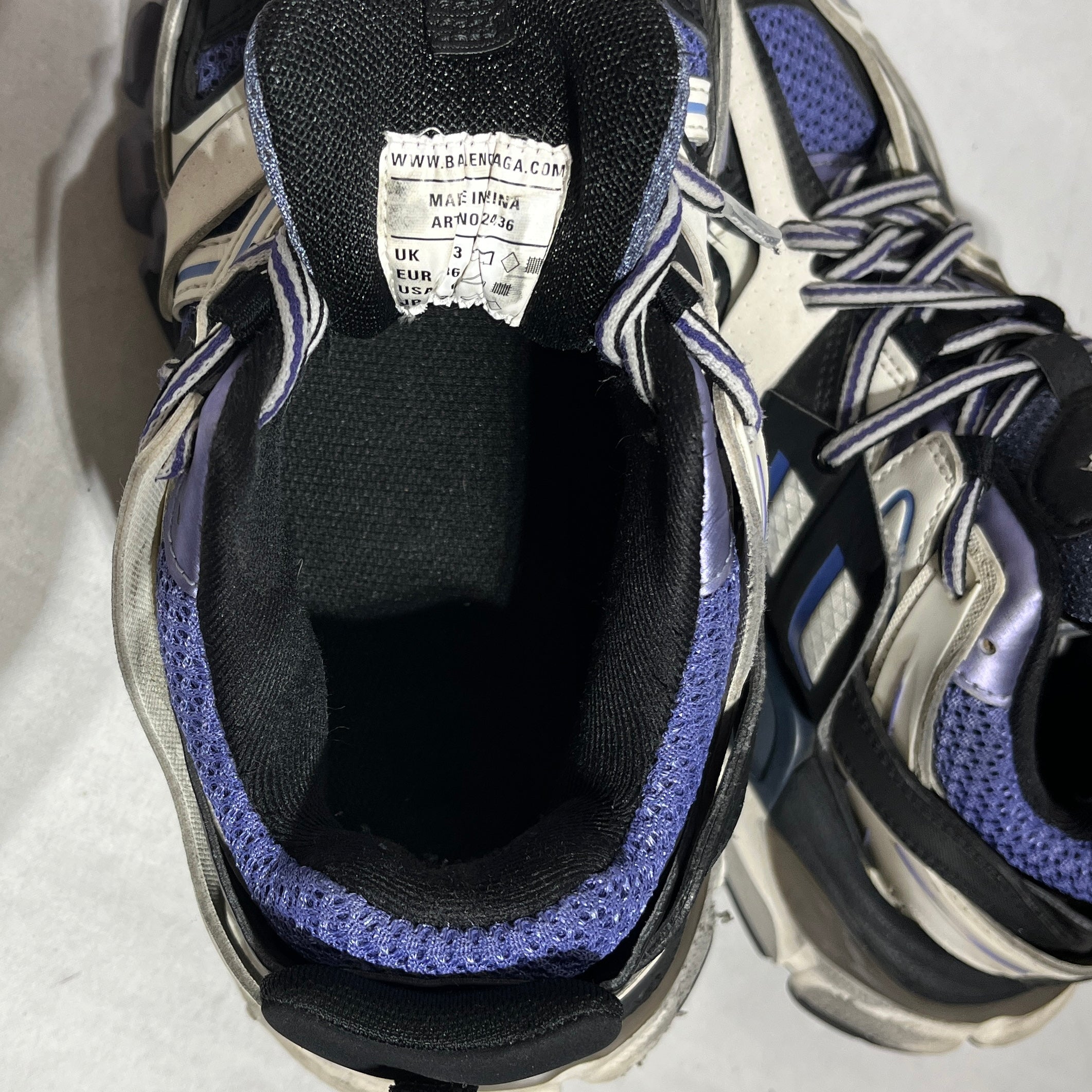 BALENCIAGA/Low-Sneakers/US 6/Cotton/PPL/ view 3