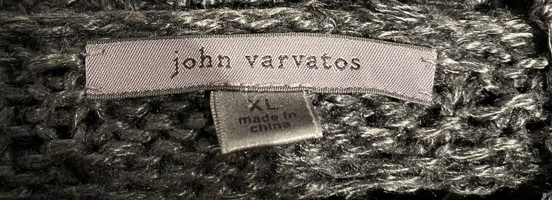 john varvatos/Cardigan/XXL/Linen/BLK/